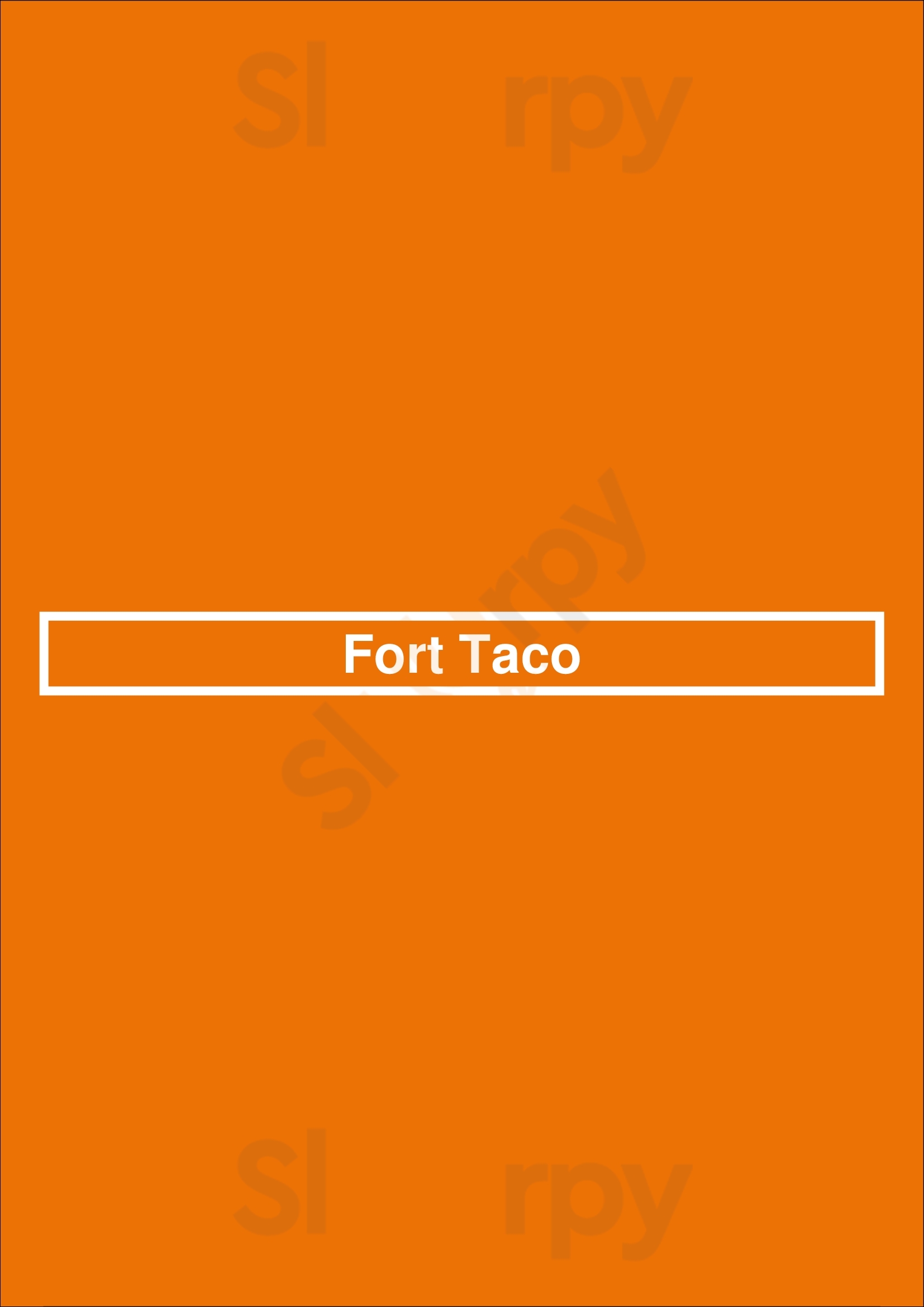 Fort Taco Saint Louis Menu - 1