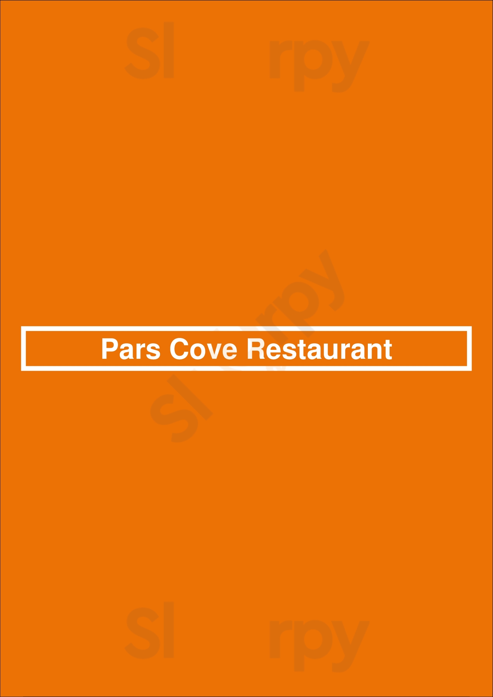 Pars Cove Restaurant Chicago Menu - 1