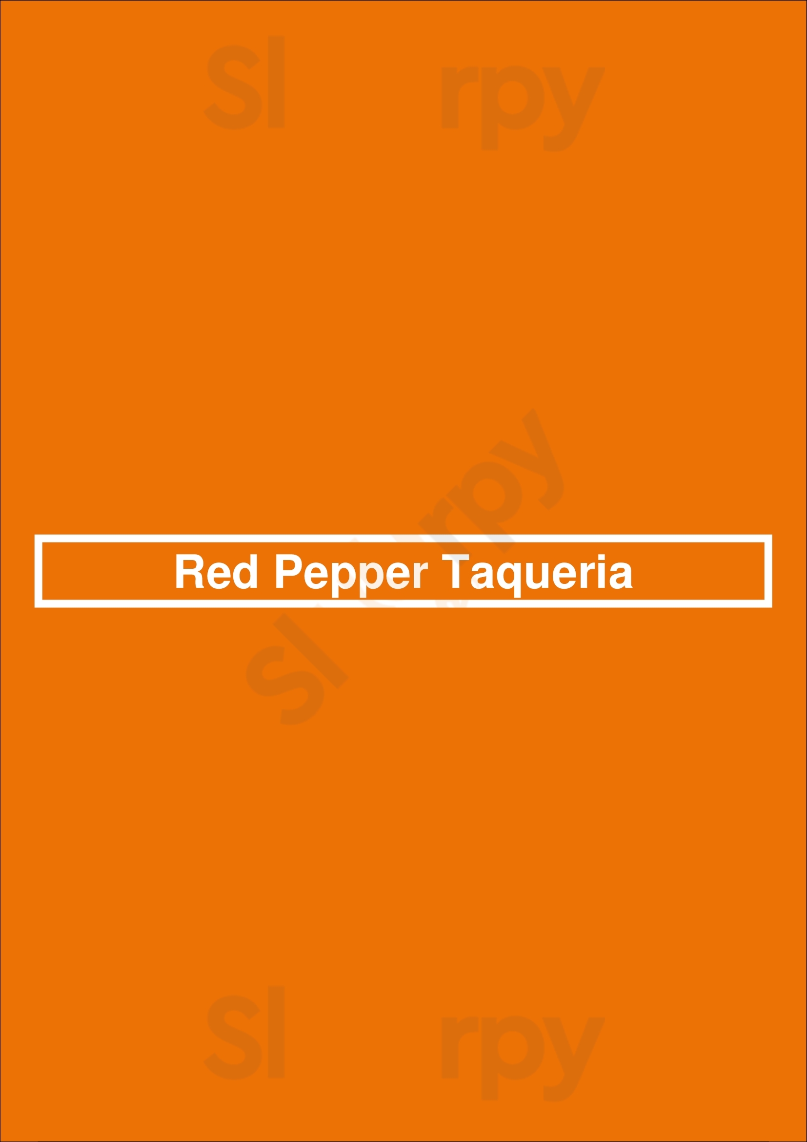 Red Pepper Taqueria Atlanta Menu - 1