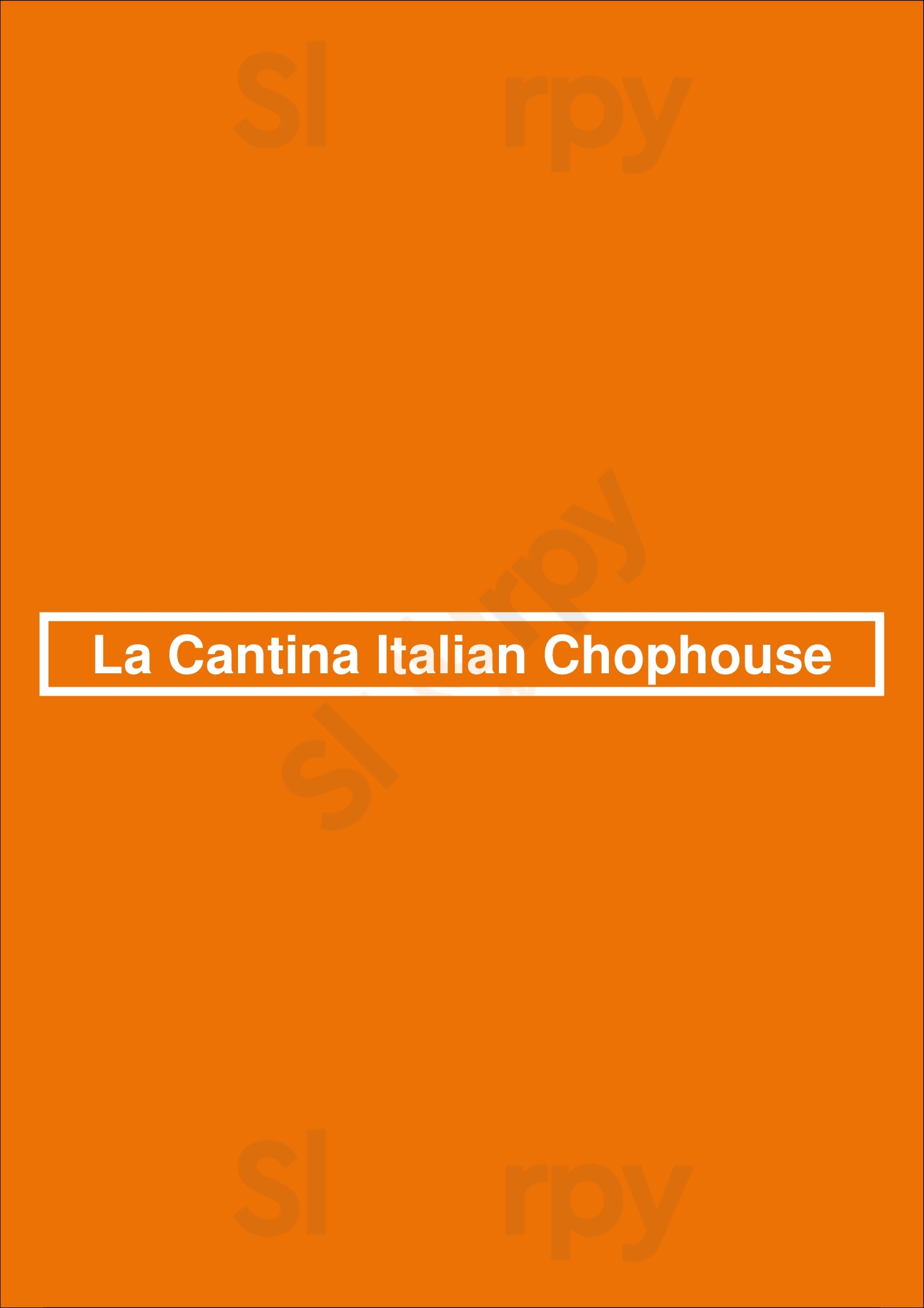 La Cantina Italian Chophouse Chicago Menu - 1