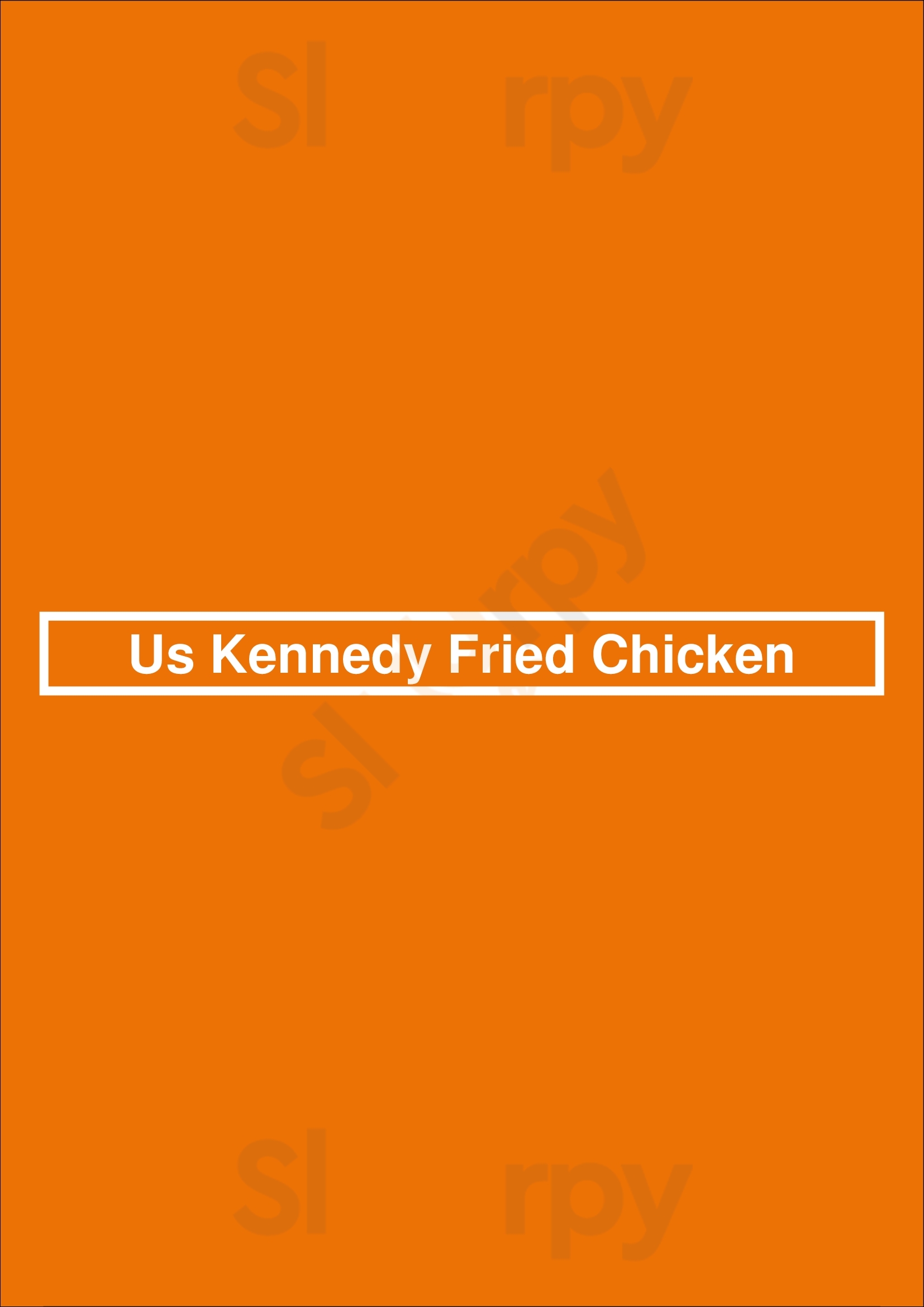 Main Menu - Us Kennedy Fried Chicken