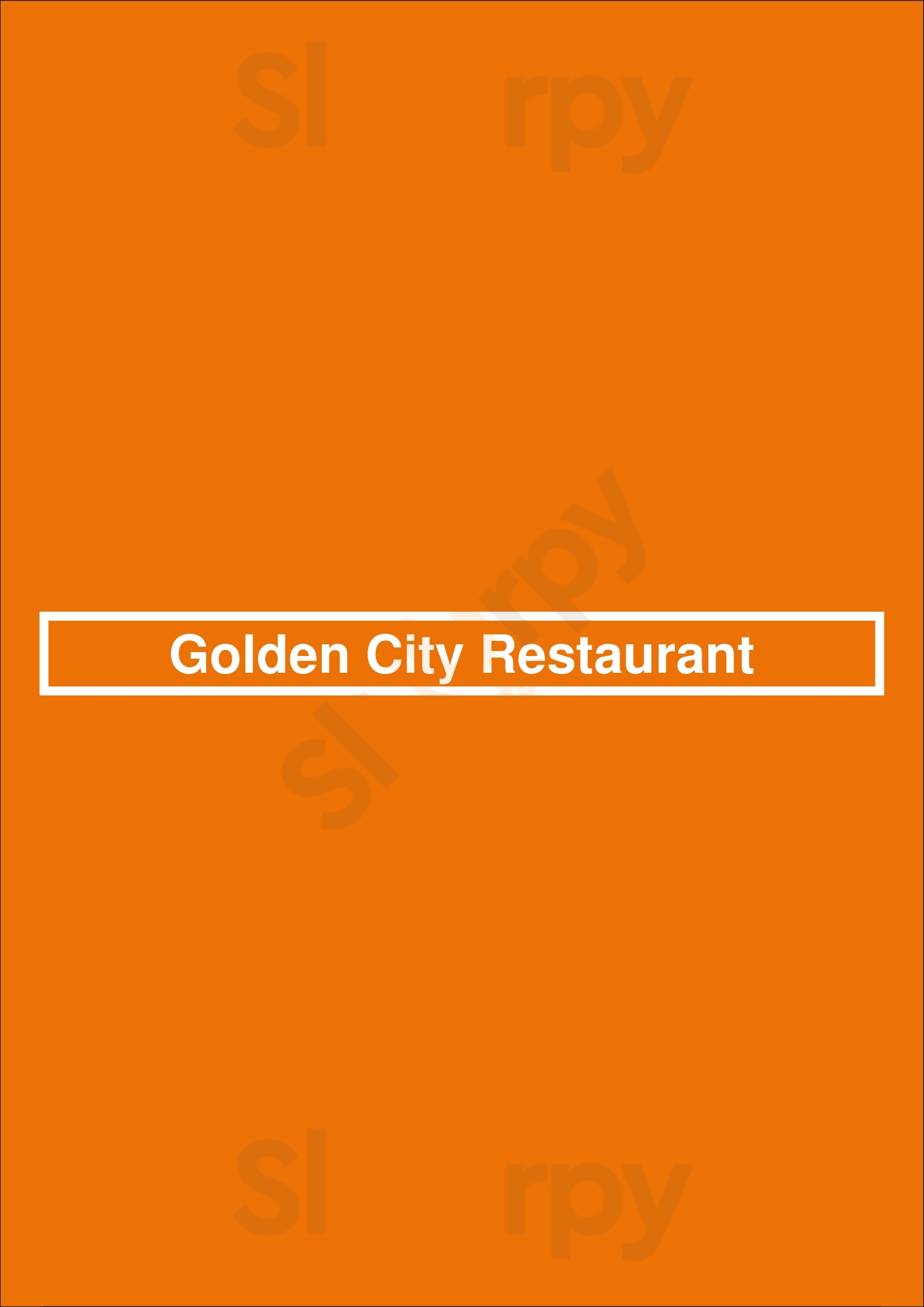 Golden City Restaurant Cincinnati Menu - 1