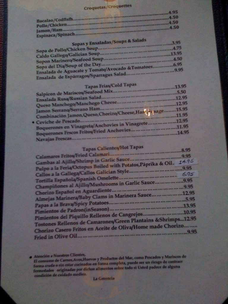 Meson Ria De Vigo Miami Menu - 1
