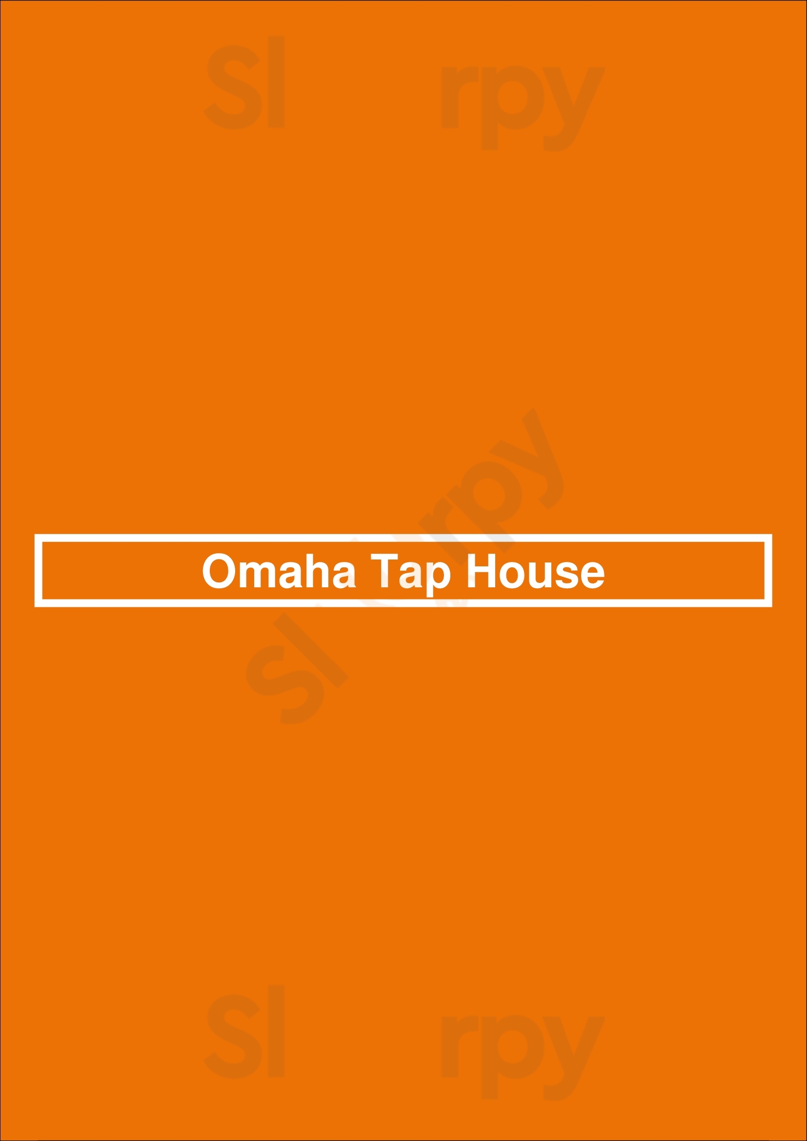 Omaha Tap House Omaha Menu - 1