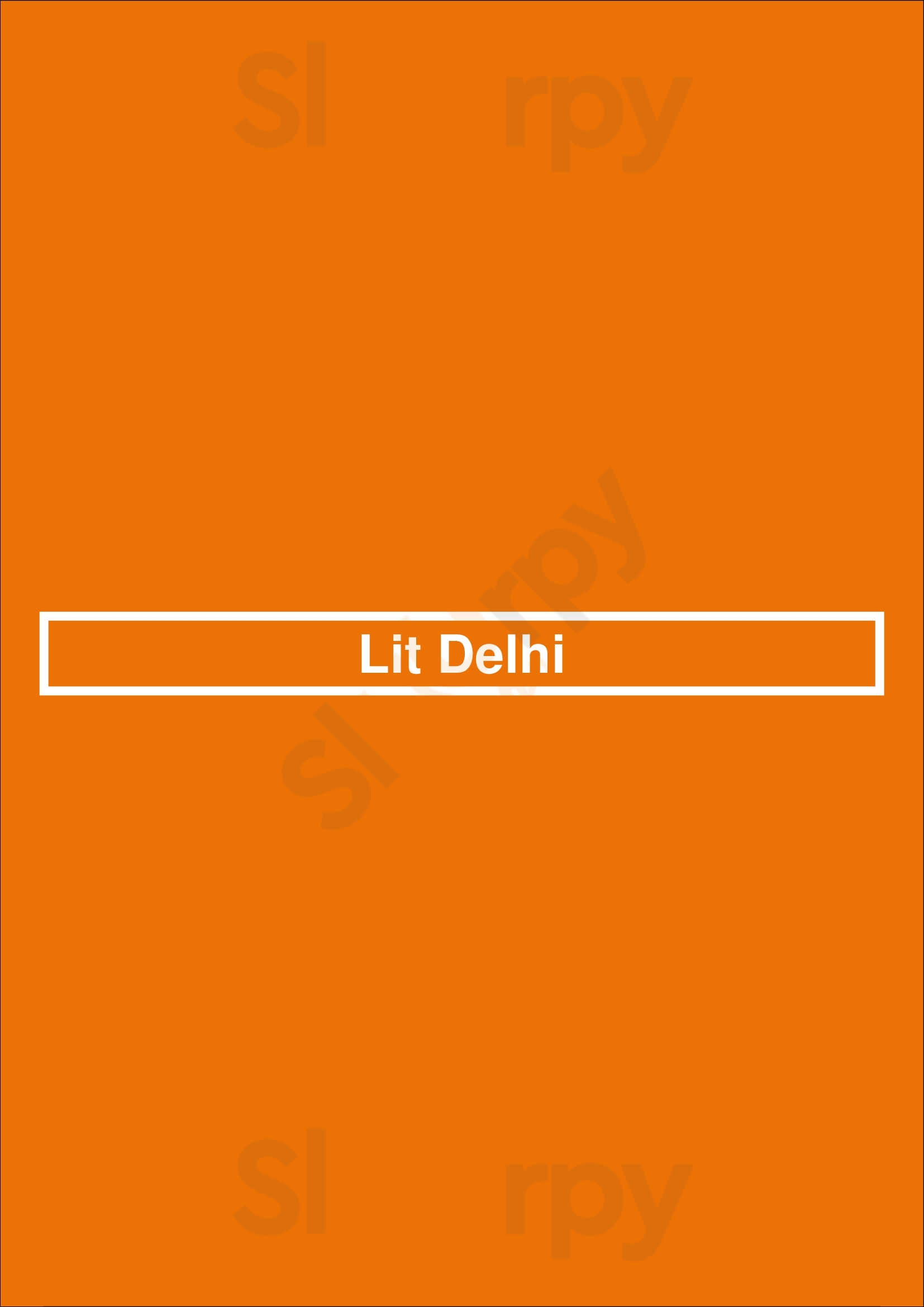 Main Menu - Lit Delhi