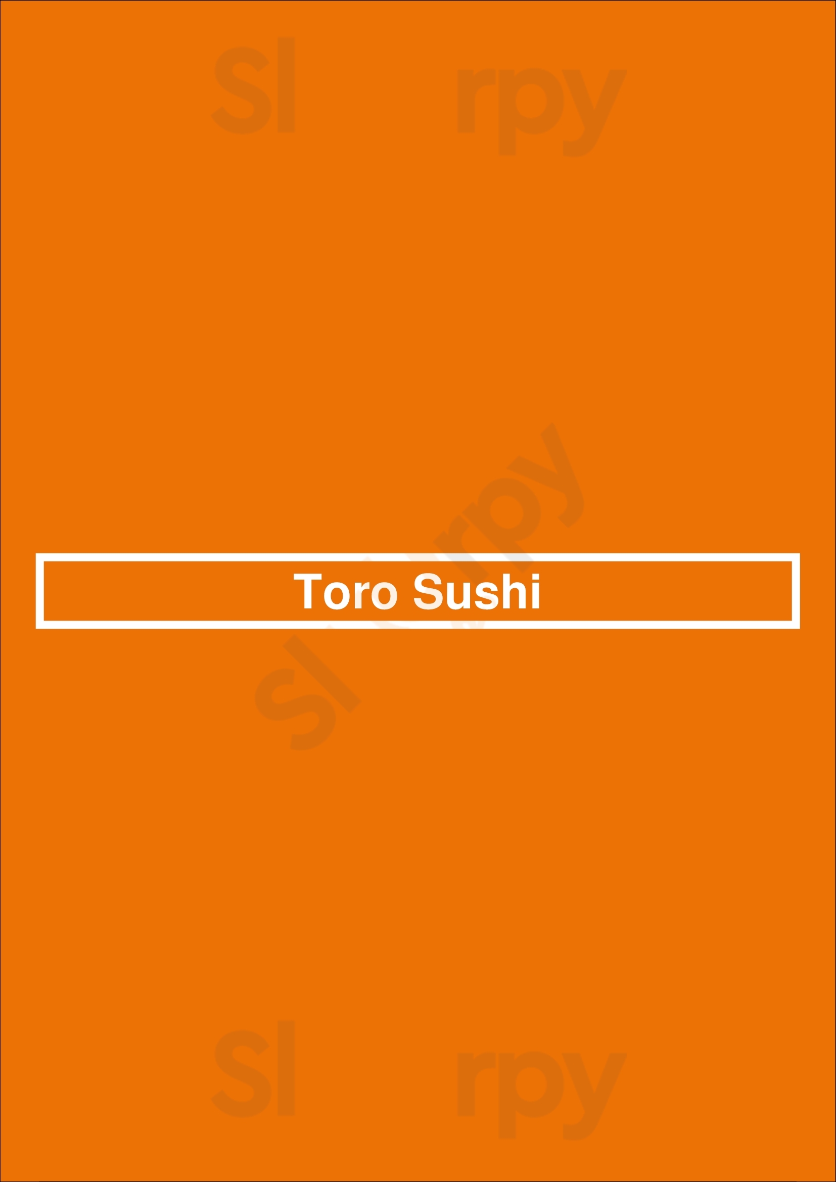 Toro Sushi Chicago Menu - 1