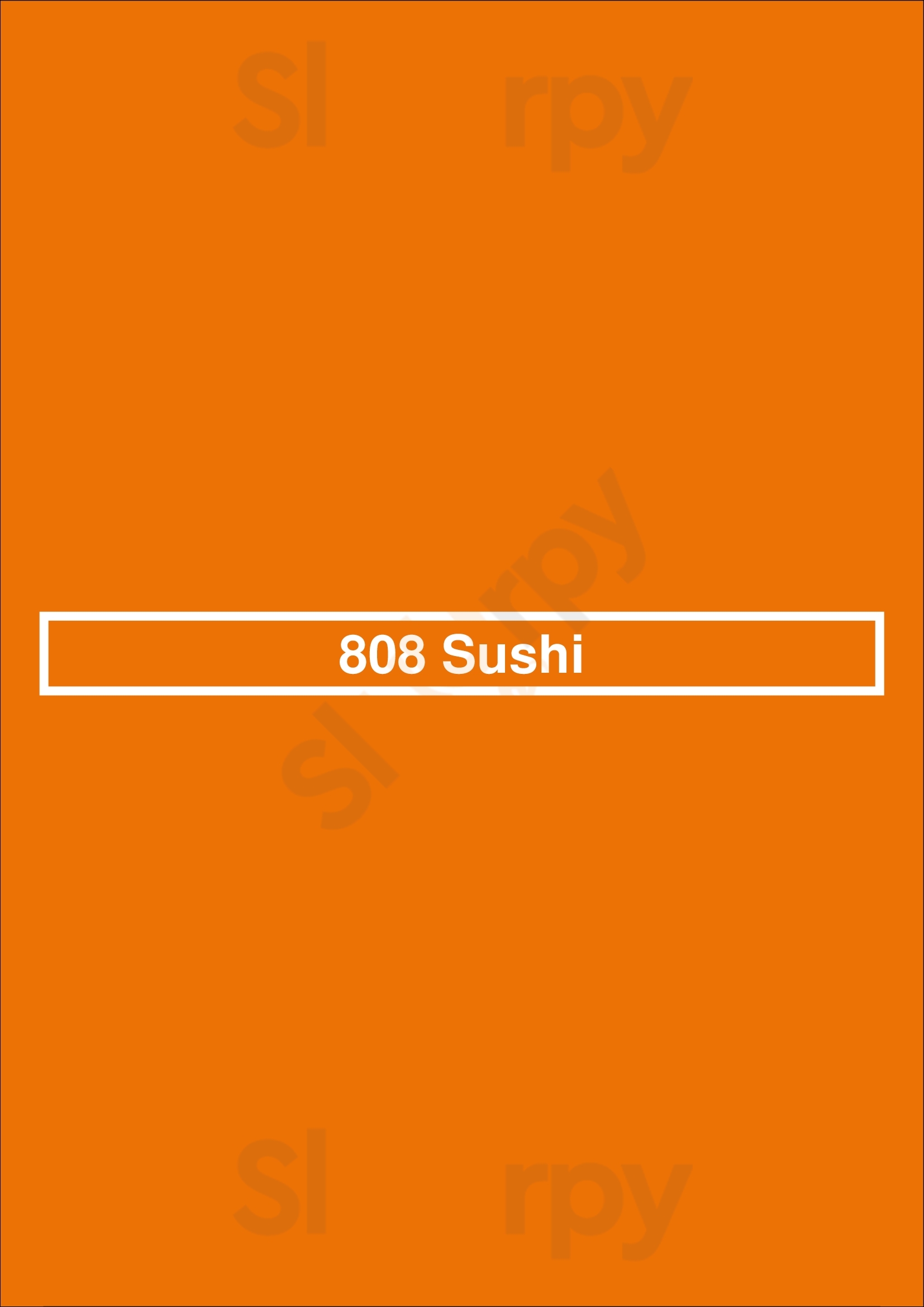 808 Sushi Las Vegas Menu - 1