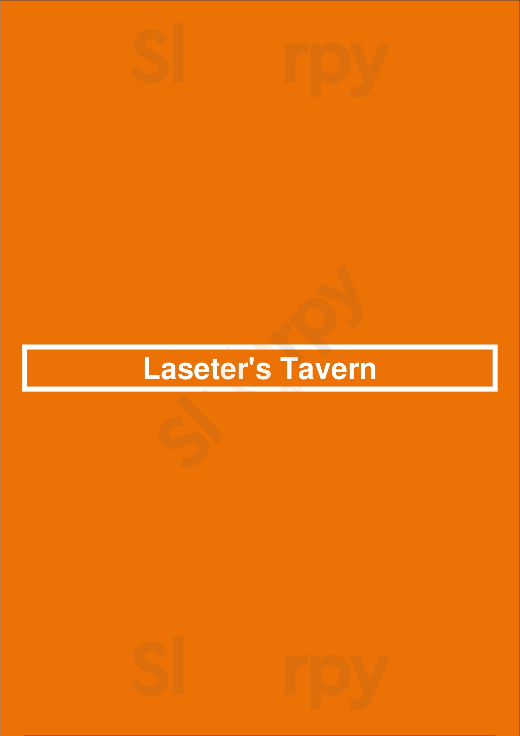 Laseter's Tavern Atlanta Menu - 1