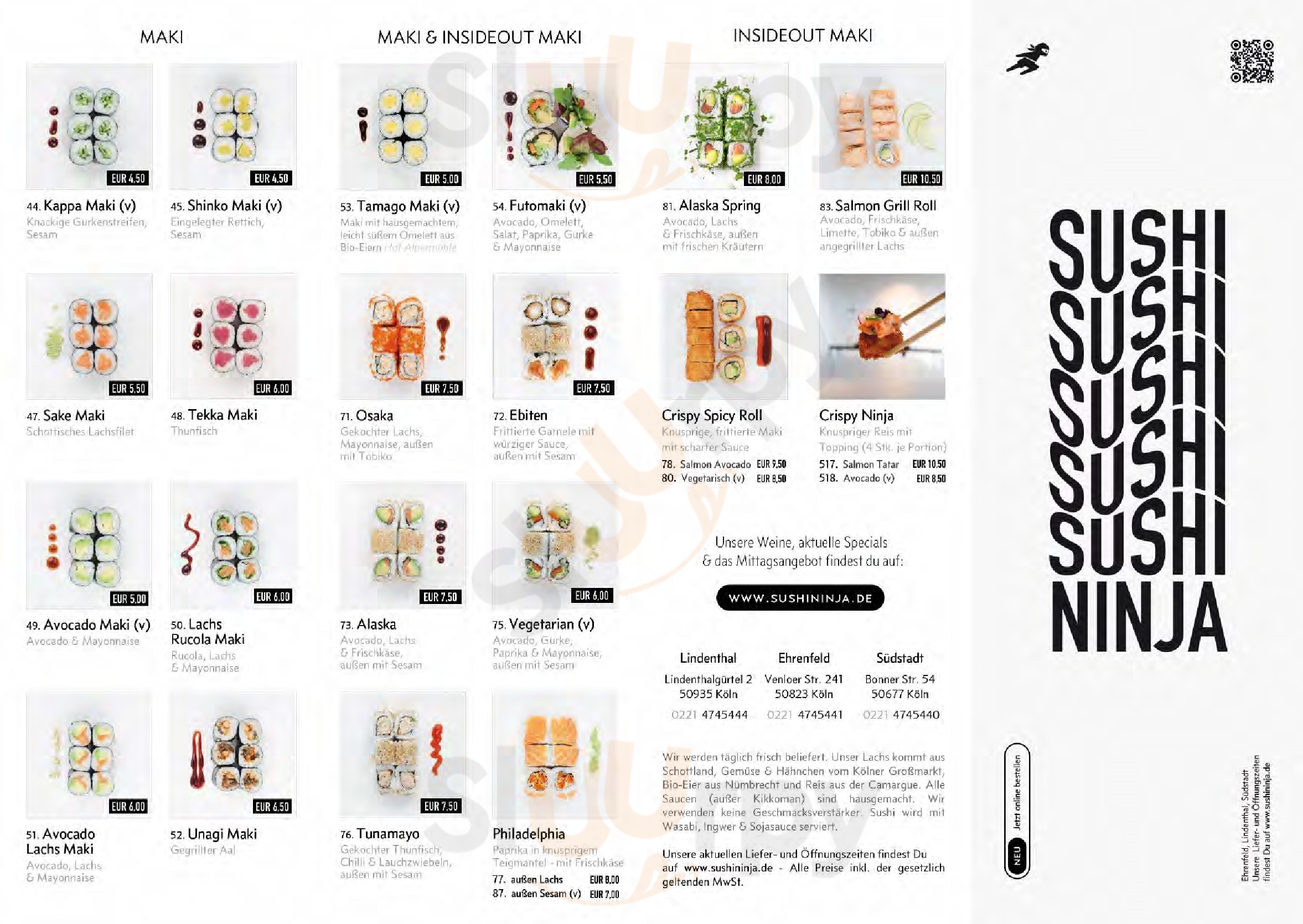 Main Menu - Sushi Ninja