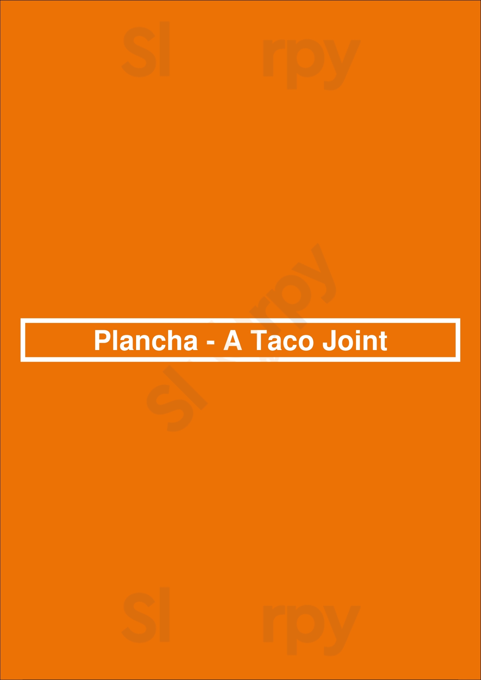 Plancha - A Taco Joint Los Angeles Menu - 1