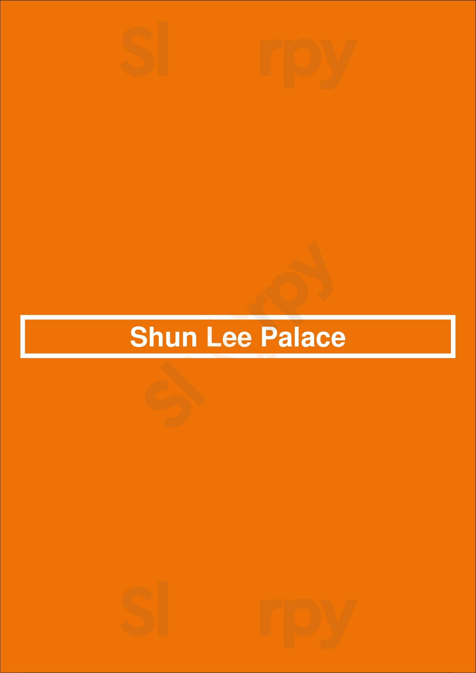 Shun Lee Palace Charlotte Menu - 1