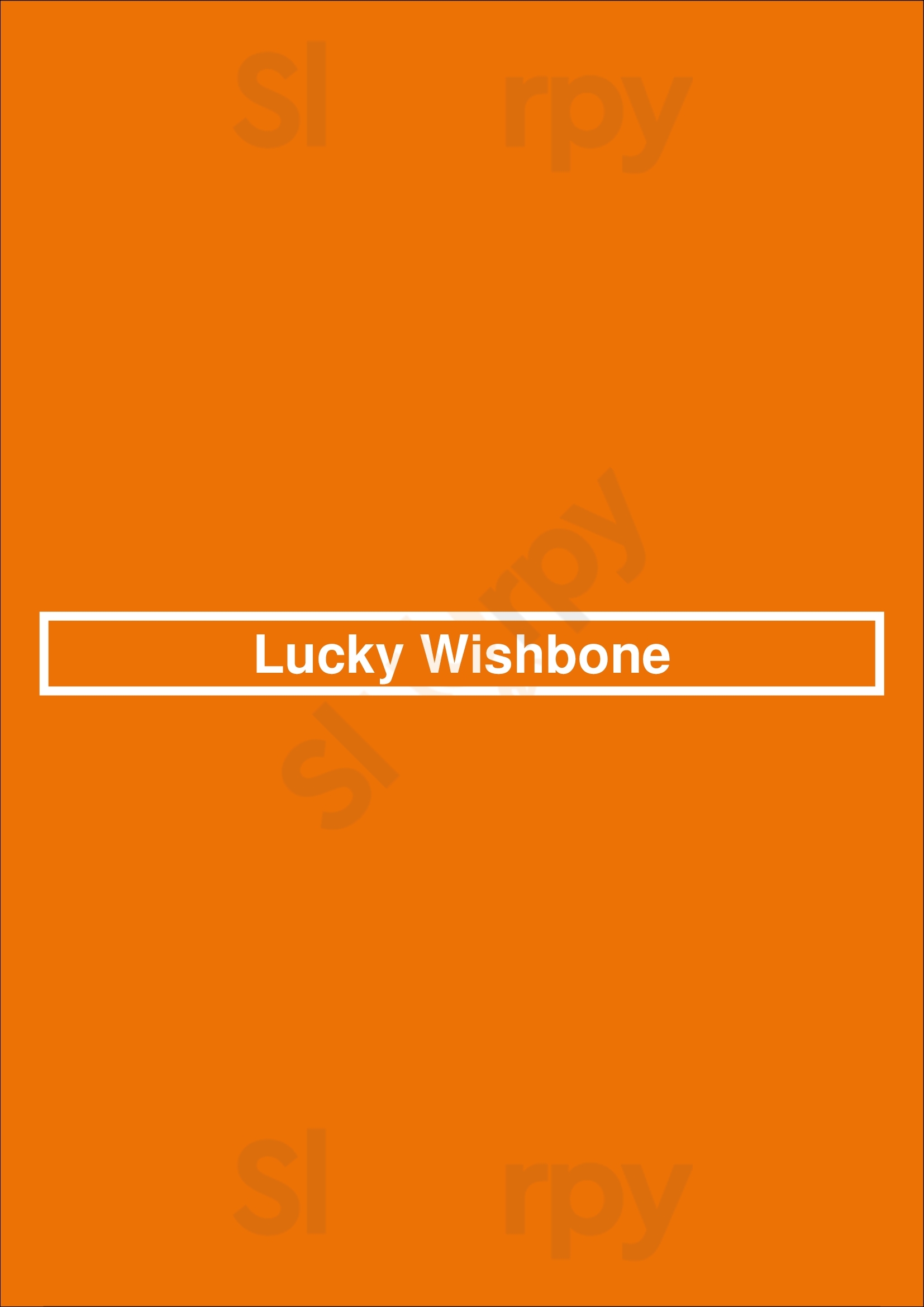Main Menu - Lucky Wishbone