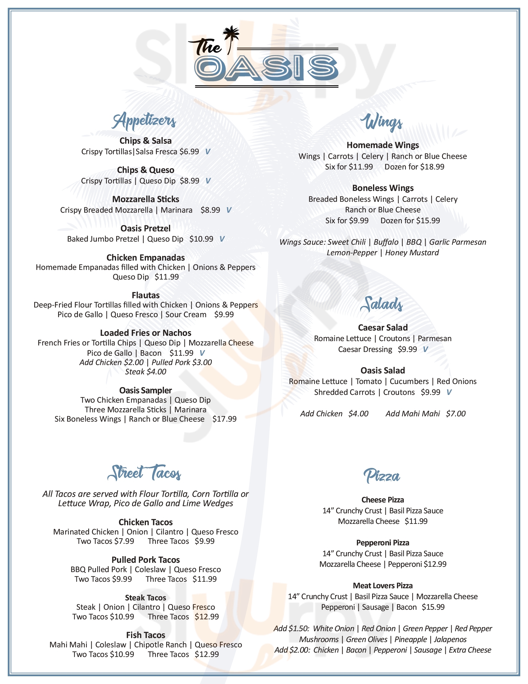 Main Menu - Bistro 14