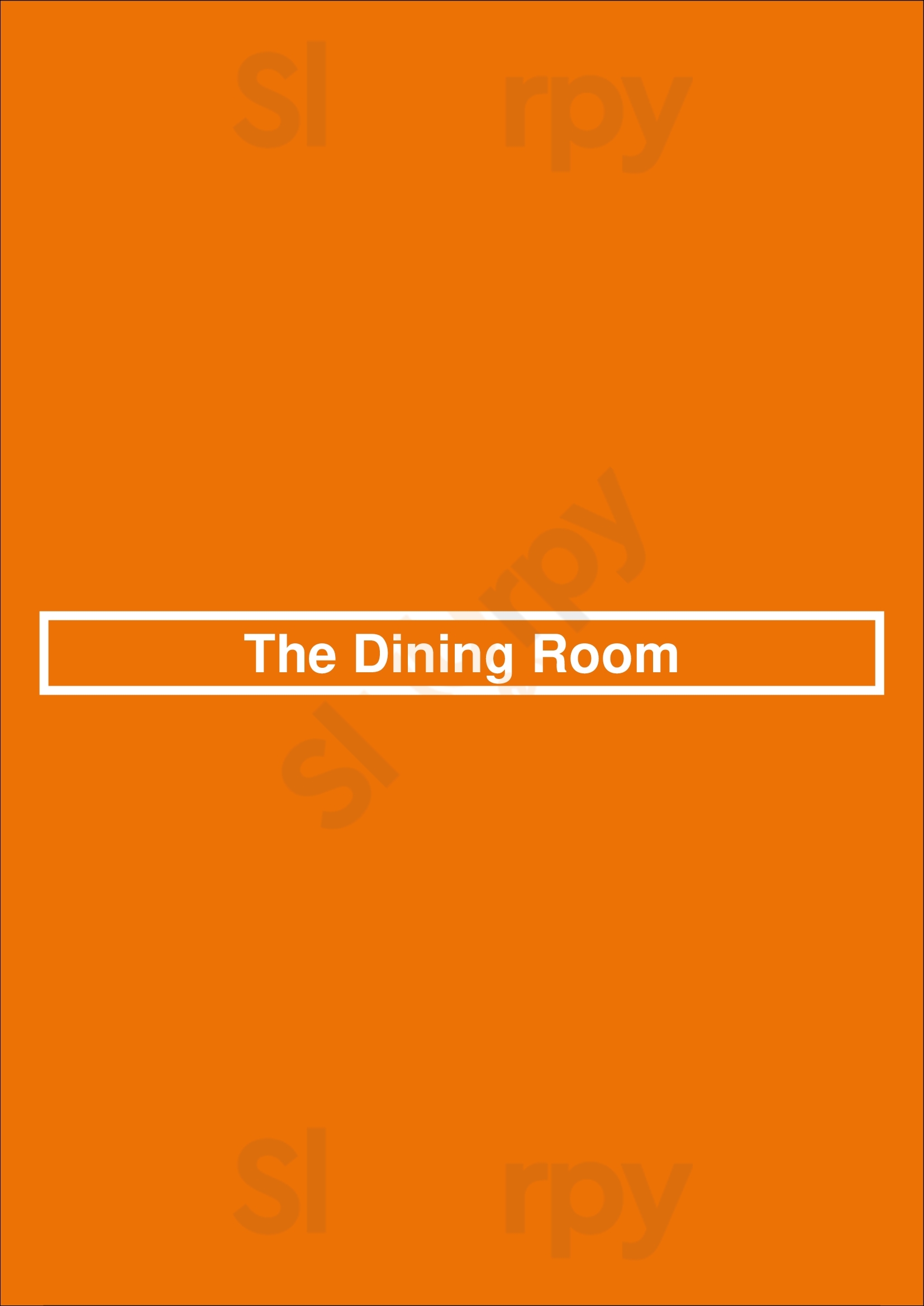 The Dining Room Columbus Menu - 1