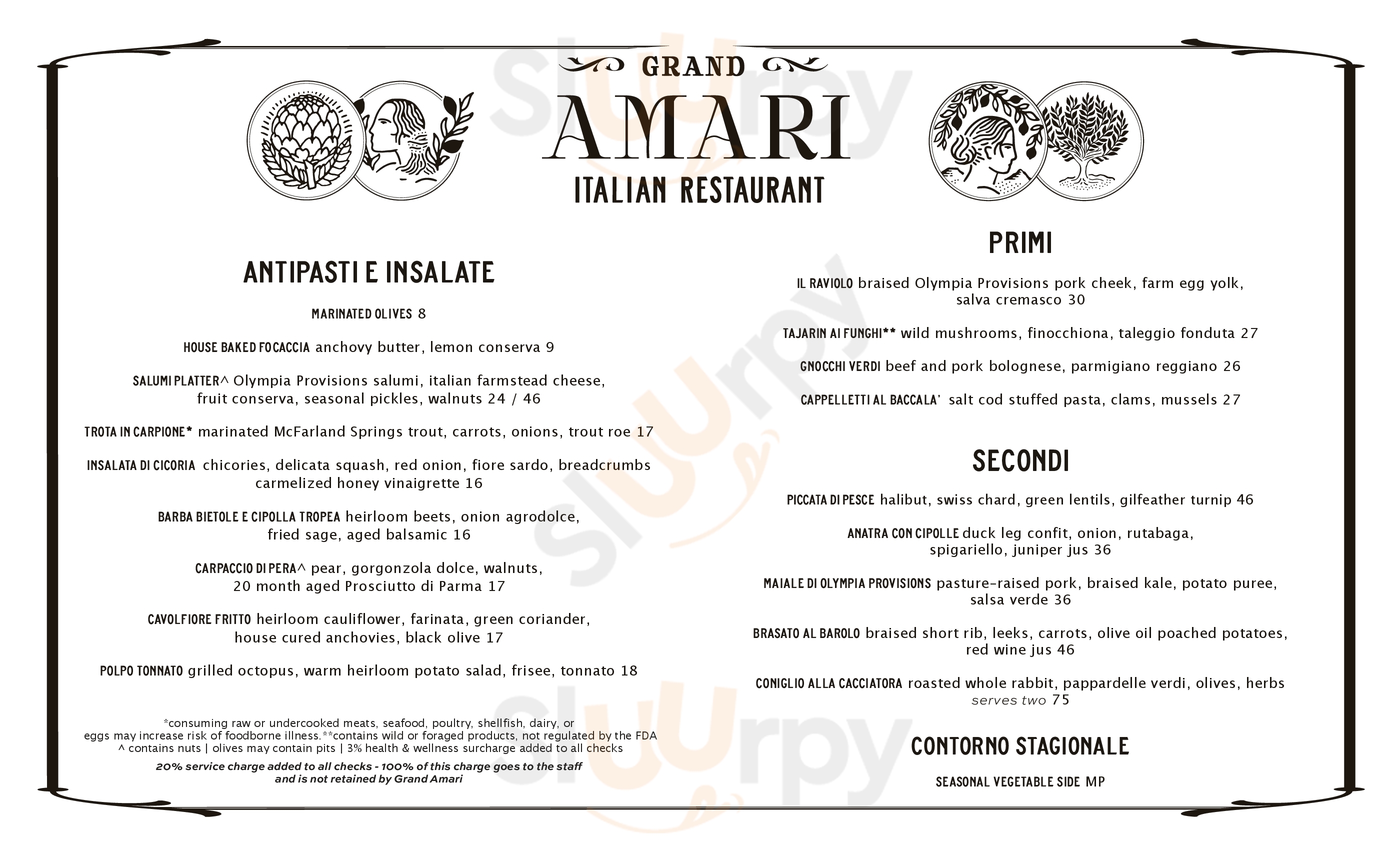 Main Menu - Bar Casa Vale