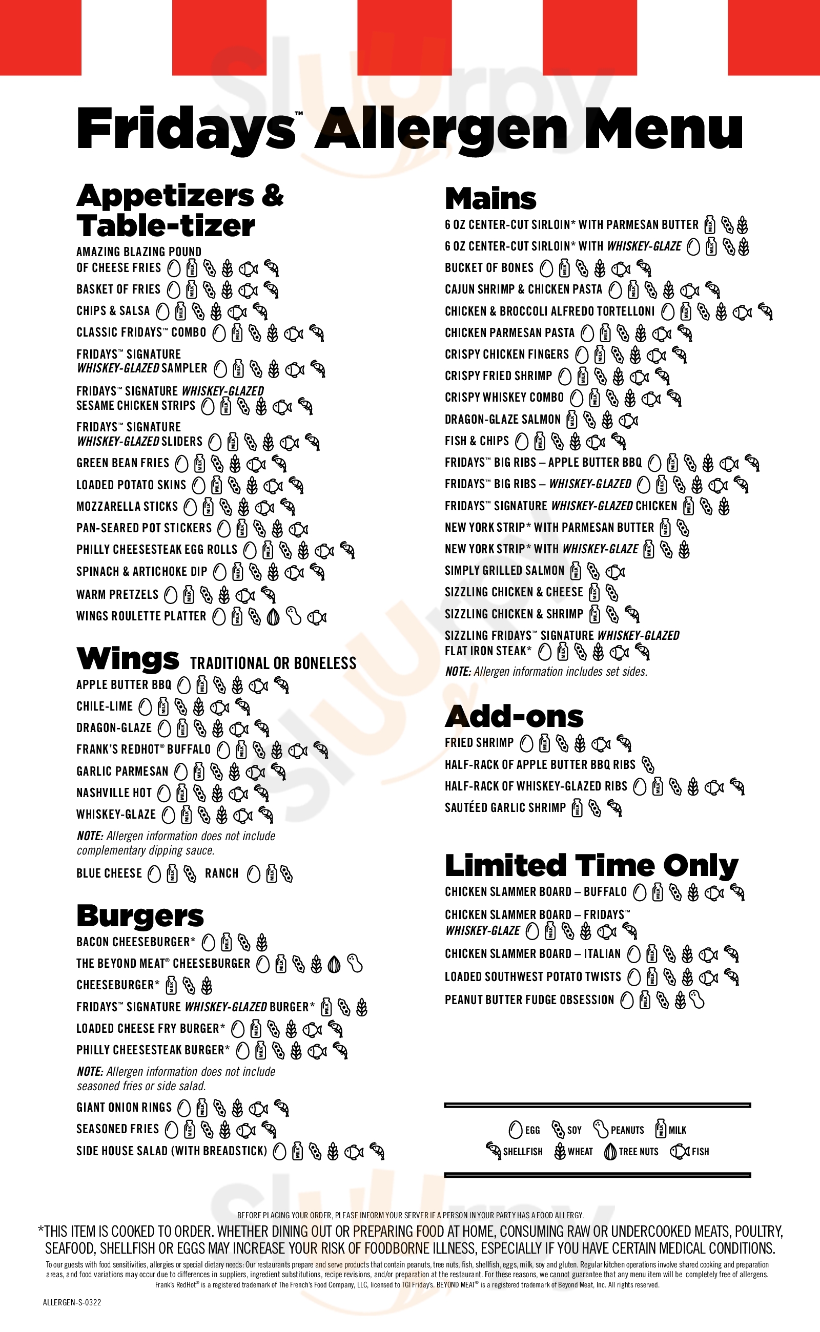 Main Menu - Tgi Friday's