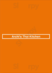 Archi's Thai Kitchen menu