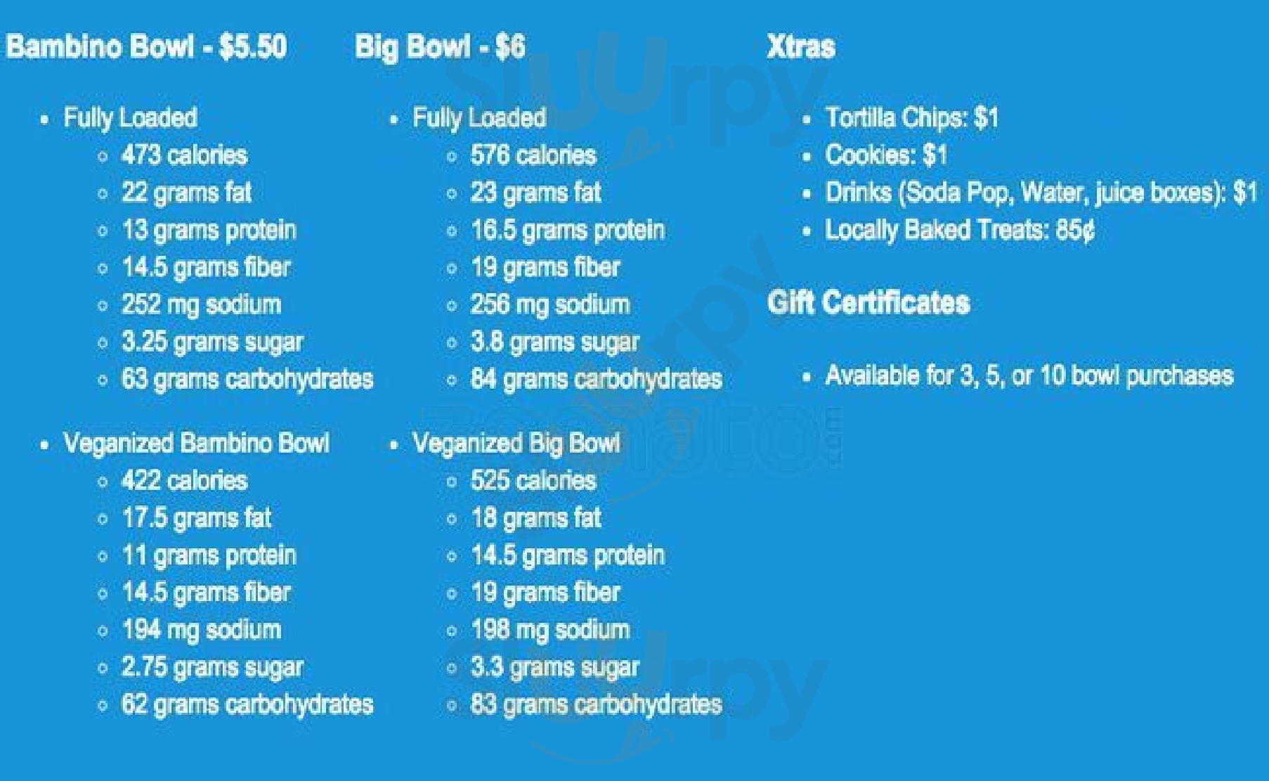 Whole Bowl Portland Menu - 1