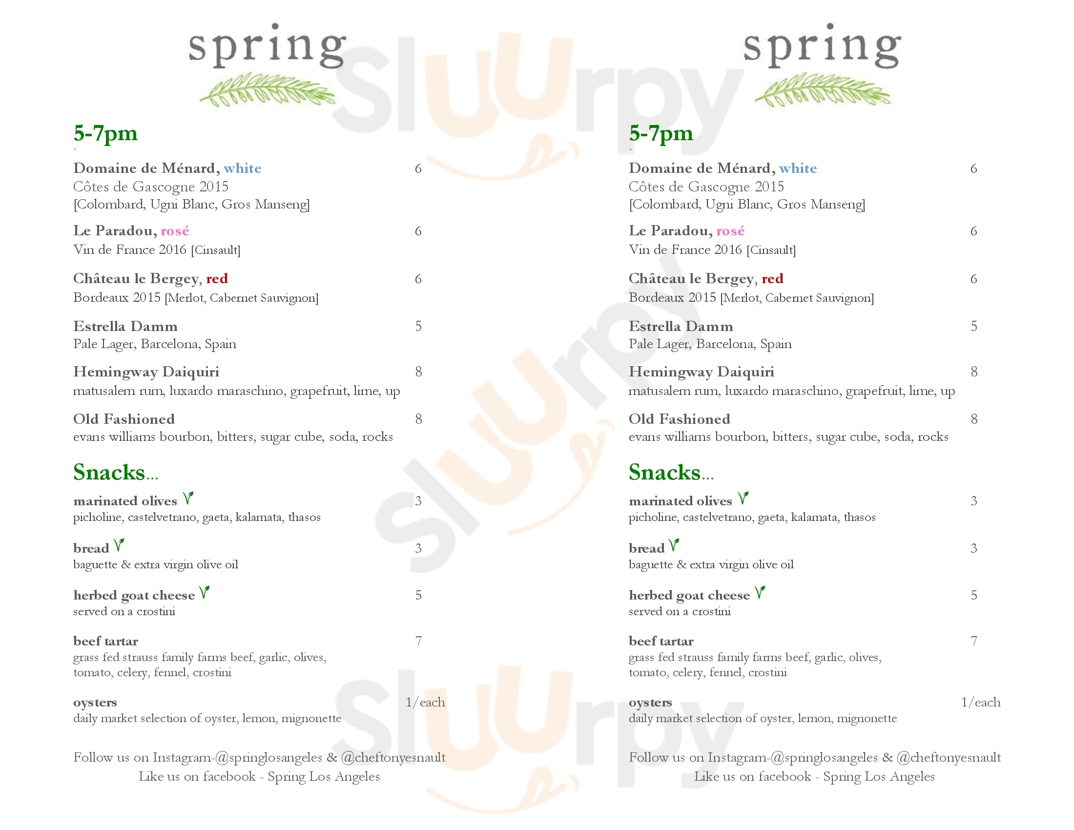 Main Menu - Spring