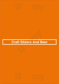 Craft Sliders And Beer