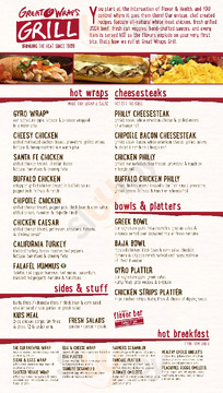 Great Wraps - West Shore Plaza menu