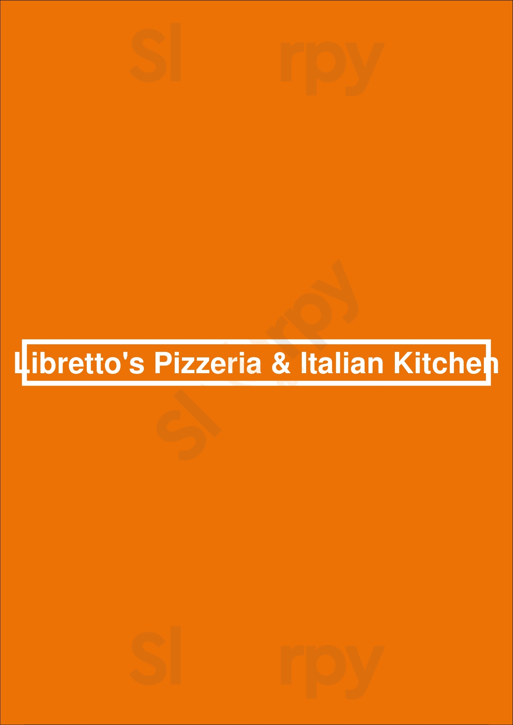 Libretto's Pizzeria & Italian Kitchen Charlotte Menu - 1