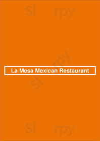 La Mesa Mexican Restaurant menu