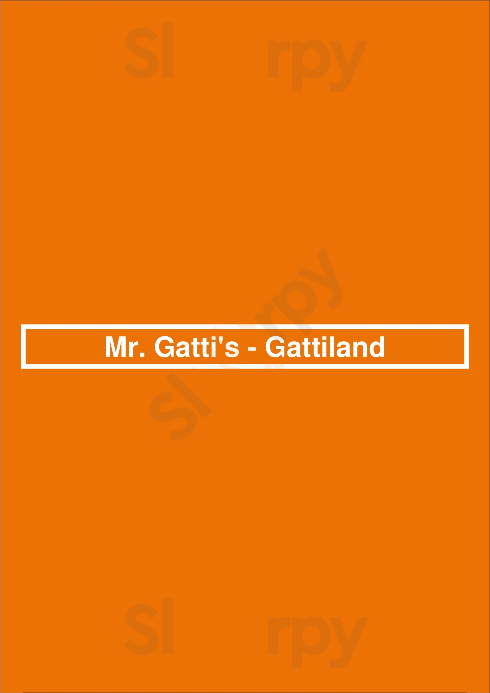 Main Menu - Mr. Gatti's - Gattiland