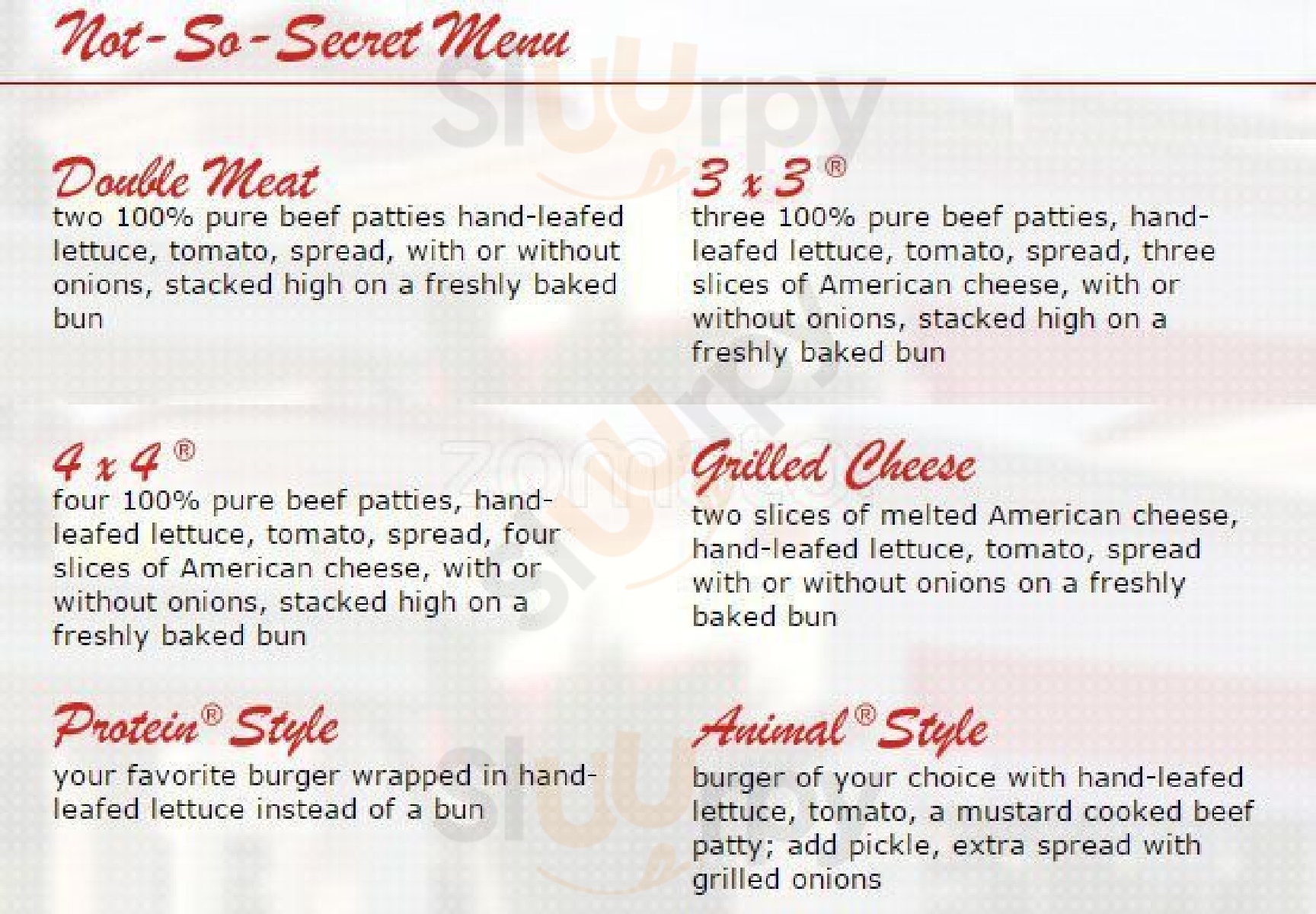 In-n-out Burger Austin Menu - 1