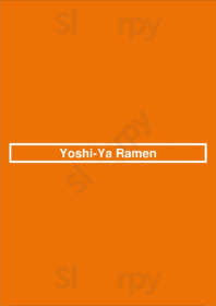 Yoshi-ya Ramen menu