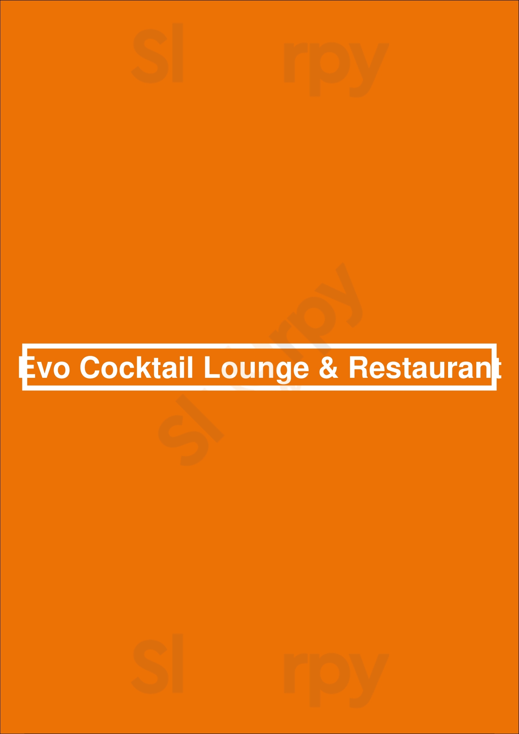 Evo Cocktail Lounge & Restaurant Bronx Menu - 1