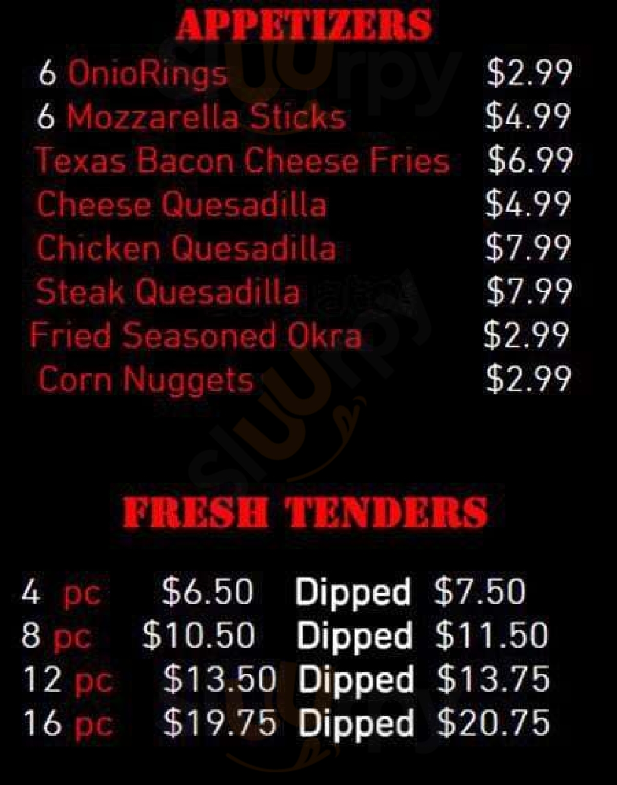 Mikes Hot Wings Memphis Menu - 1