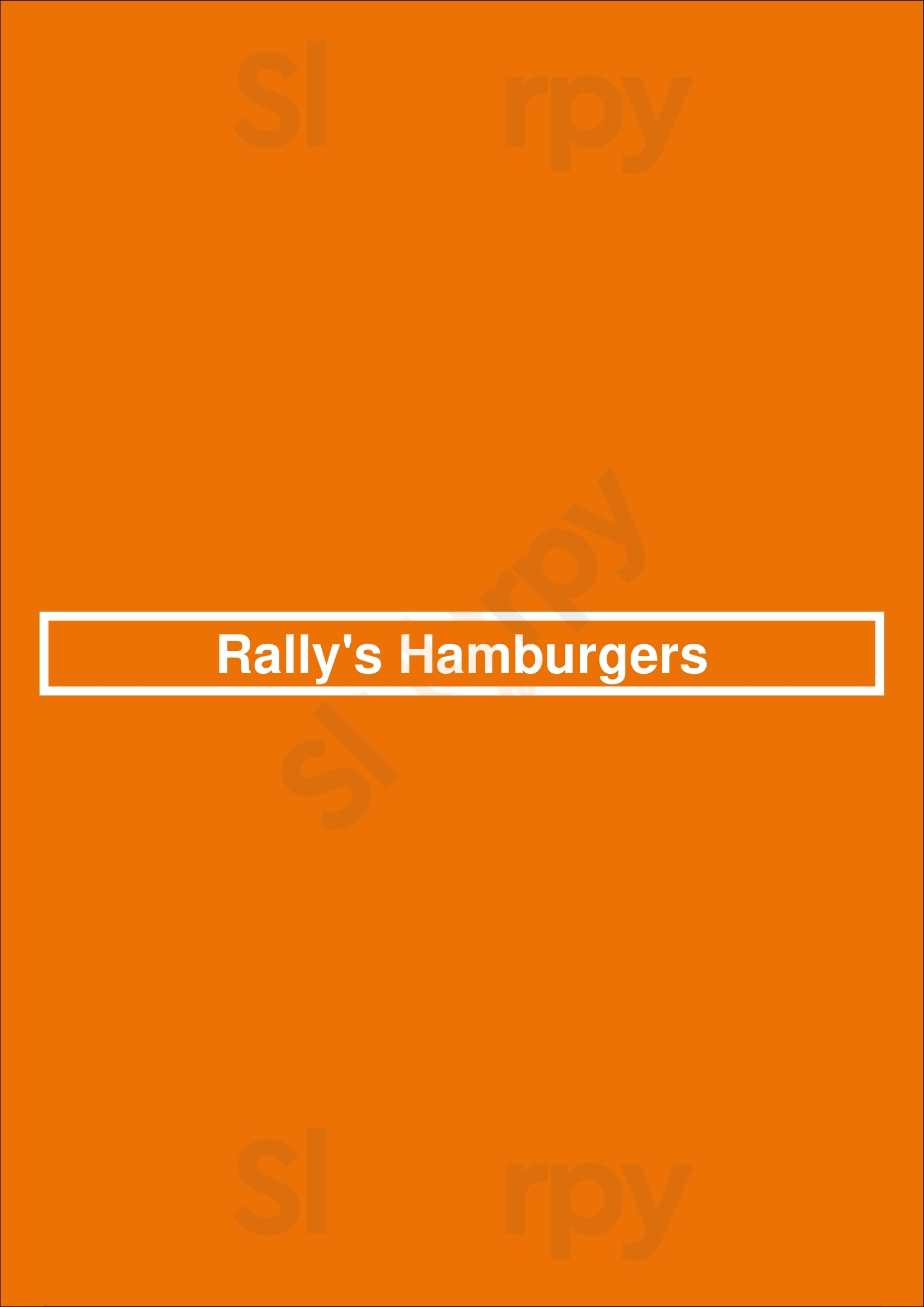 Rally's Hamburgers New Orleans Menu - 1