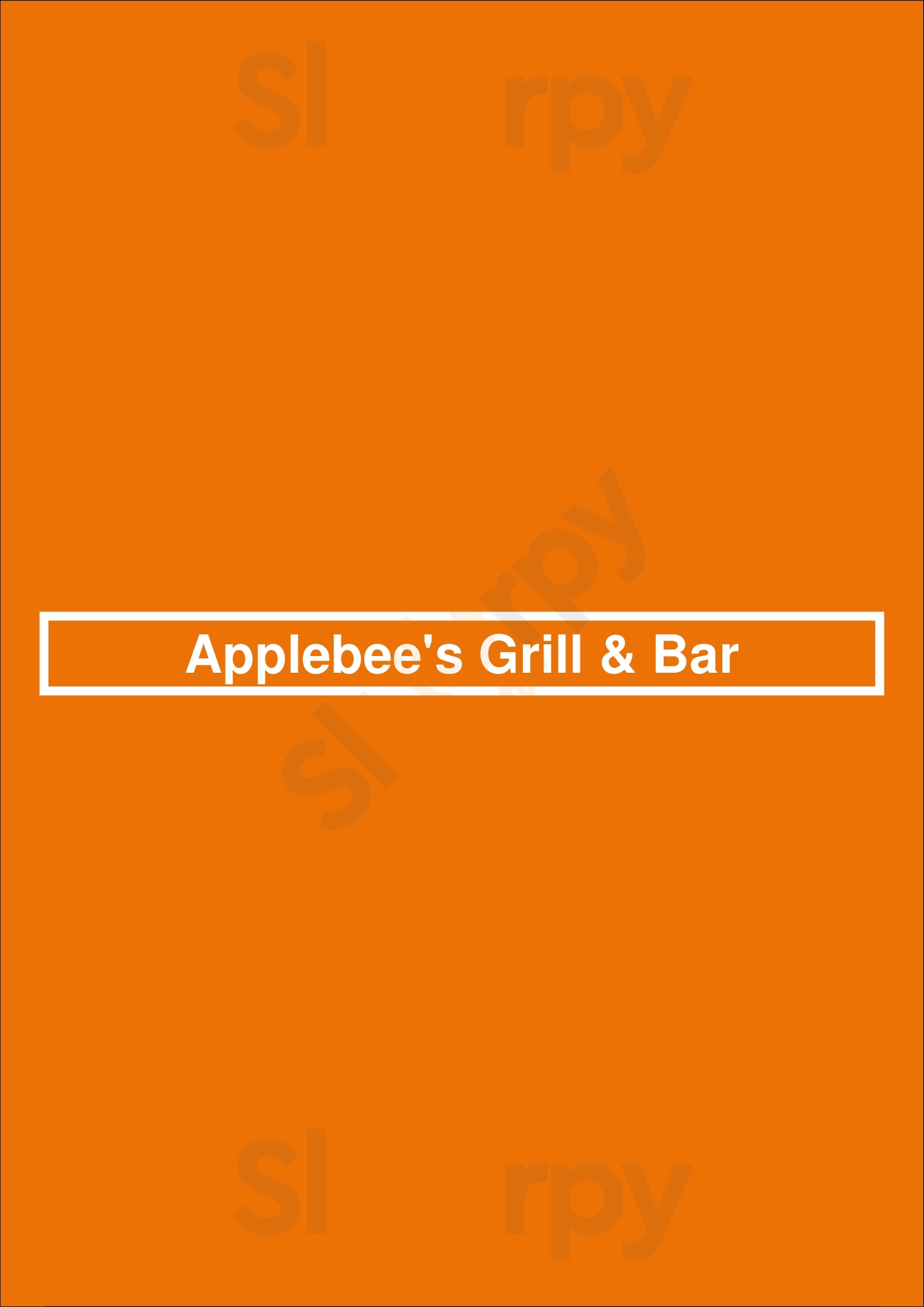 Applebee's Indianapolis Menu - 1