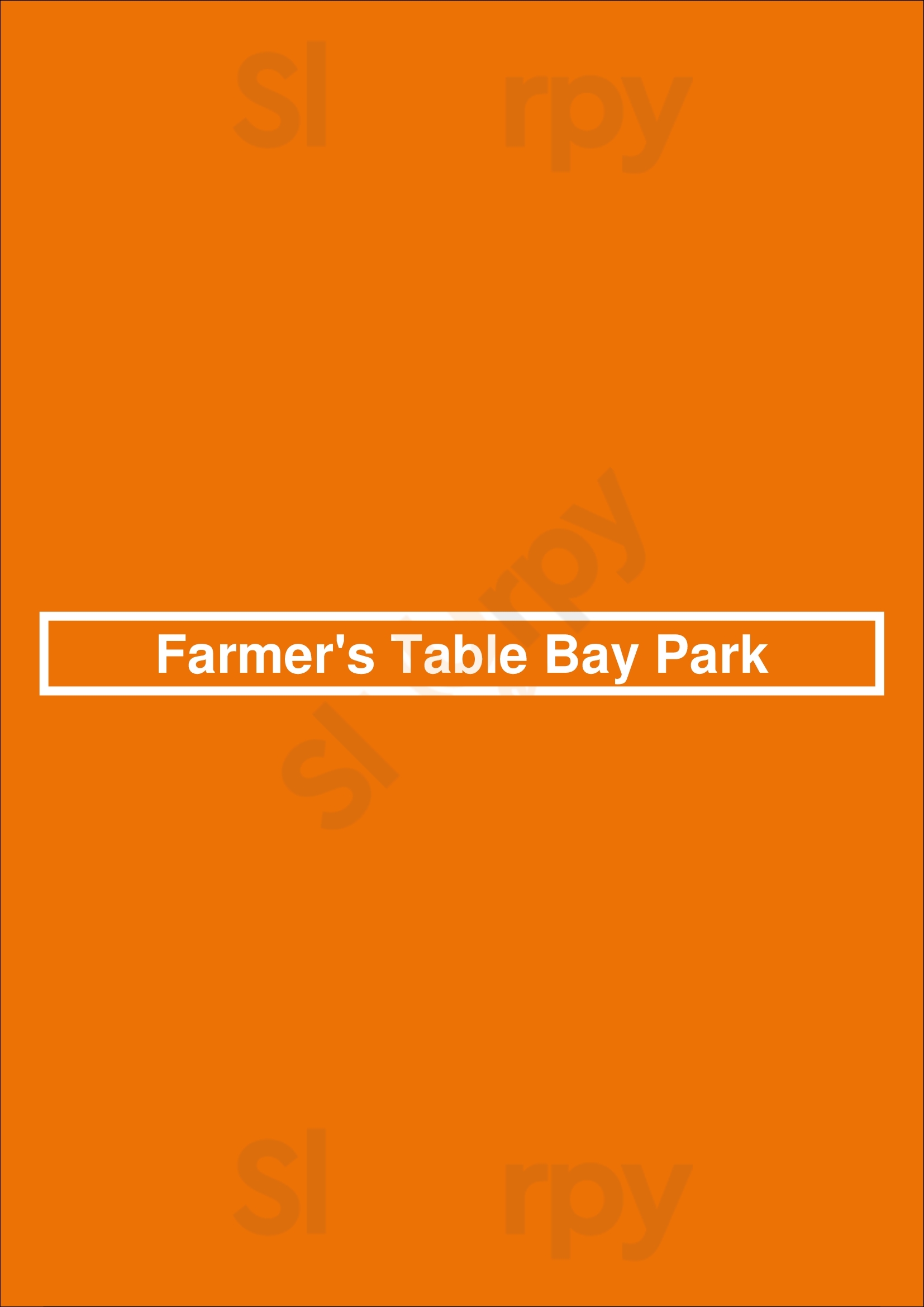 Farmer's Table San Diego Menu - 1