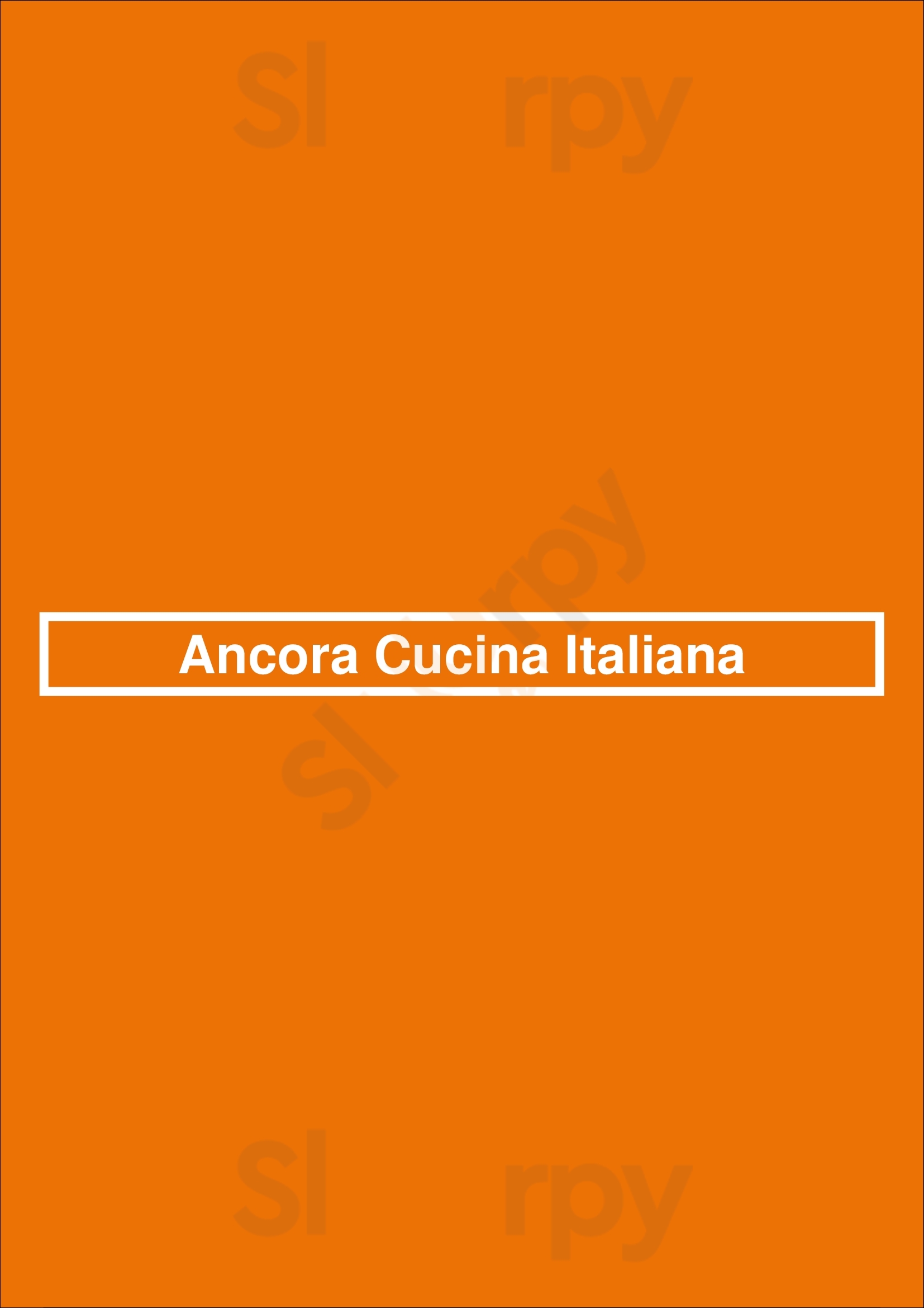 Ancora Cucina Italiana Los Angeles Menu - 1