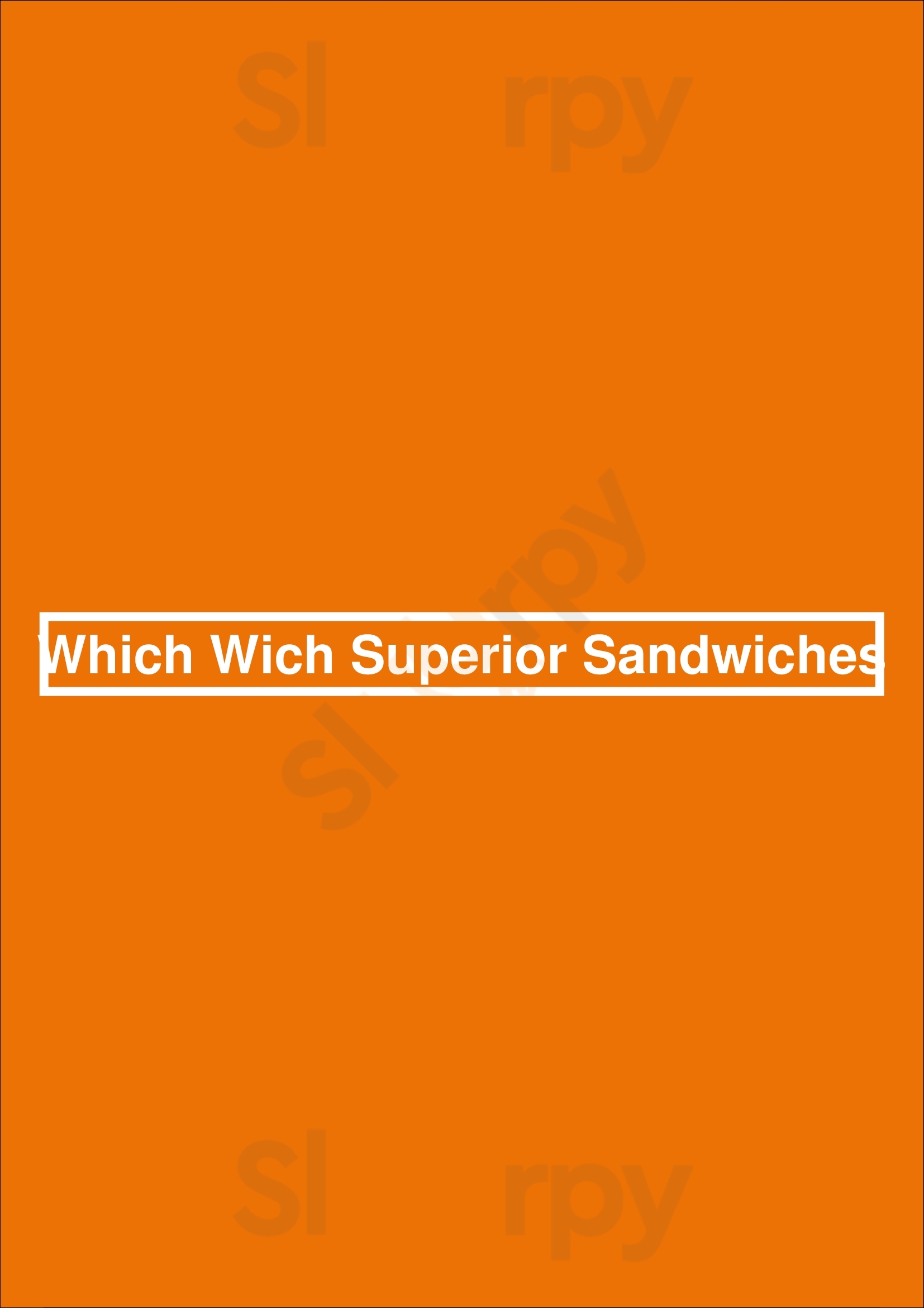 Main Menu - Which Wich Superior Sandwiches