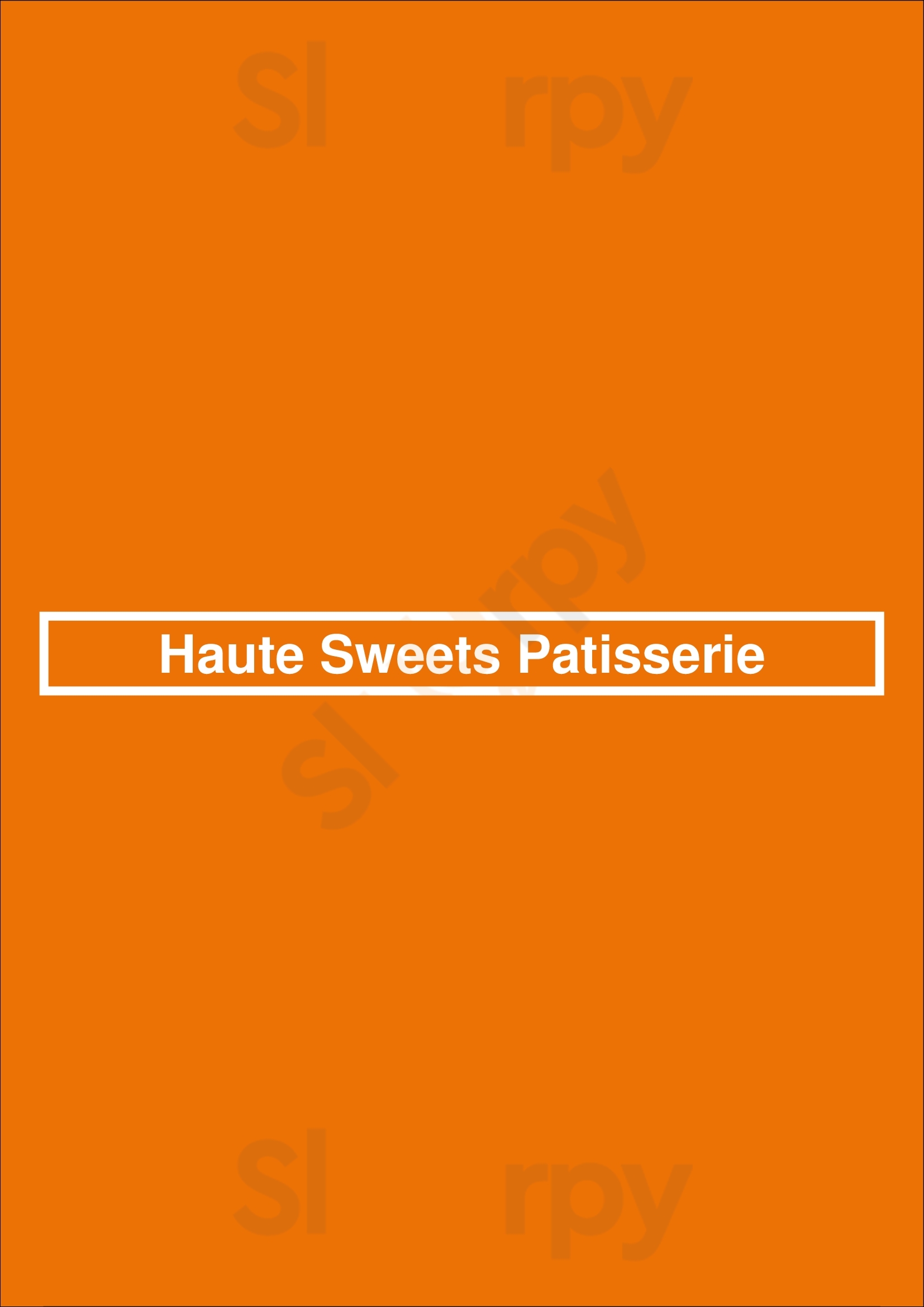 Haute Sweets Patisserie Dallas Menu - 1