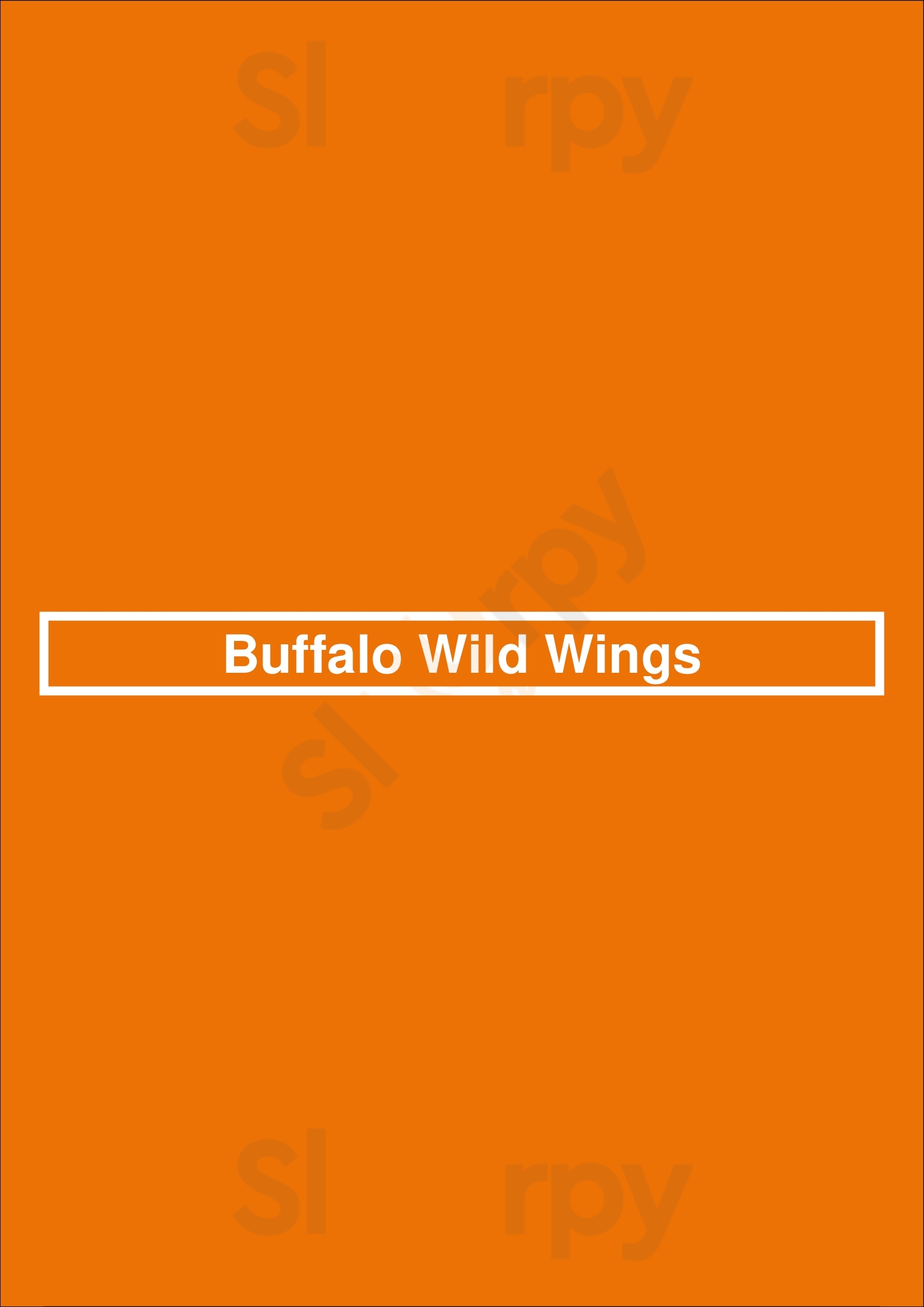 Buffalo Wild Wings Indianapolis Menu - 1