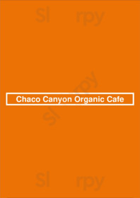 Chaco Canyon Organic Cafe menu
