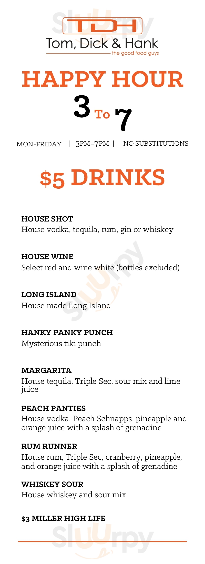 Main Menu - Tom, Dick & Hank