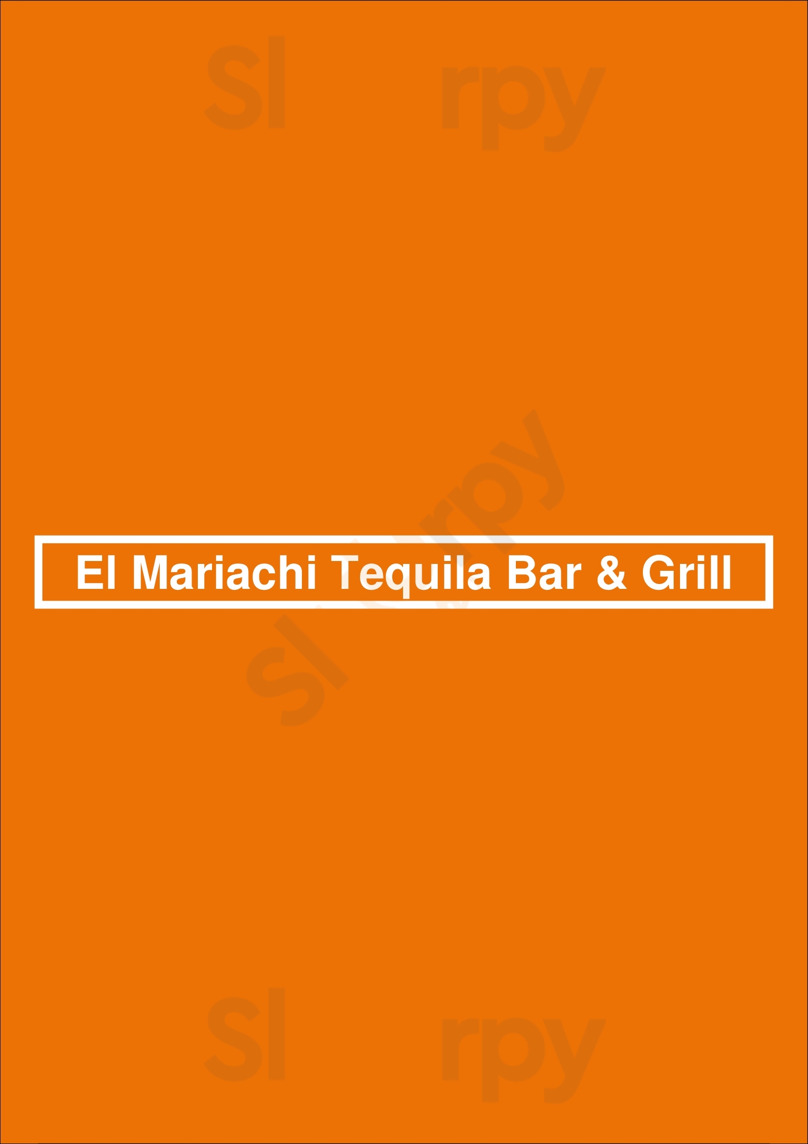El Mariachi Tequila Bar & Grill Chicago Menu - 1