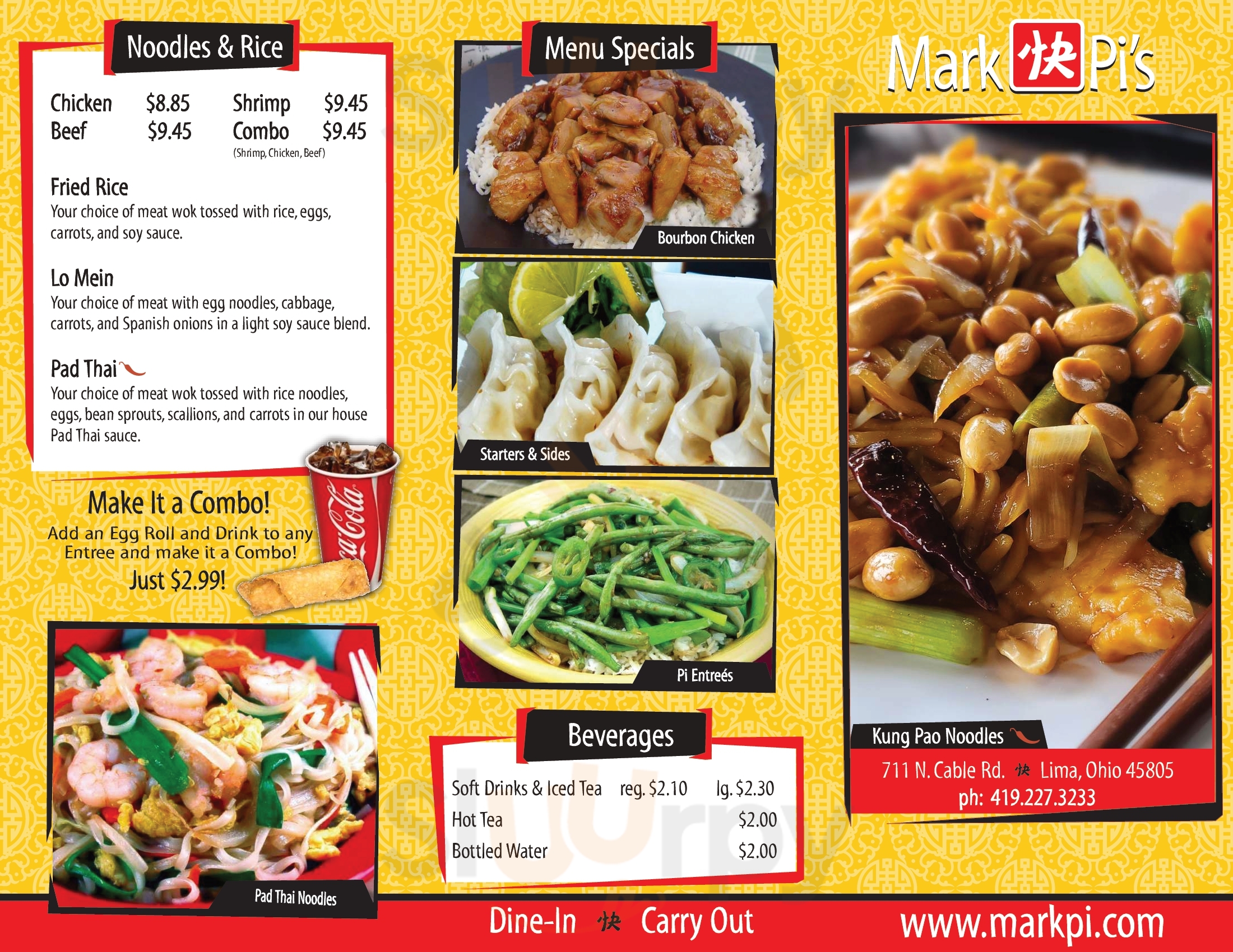 Main Menu - Mark Pi's Express