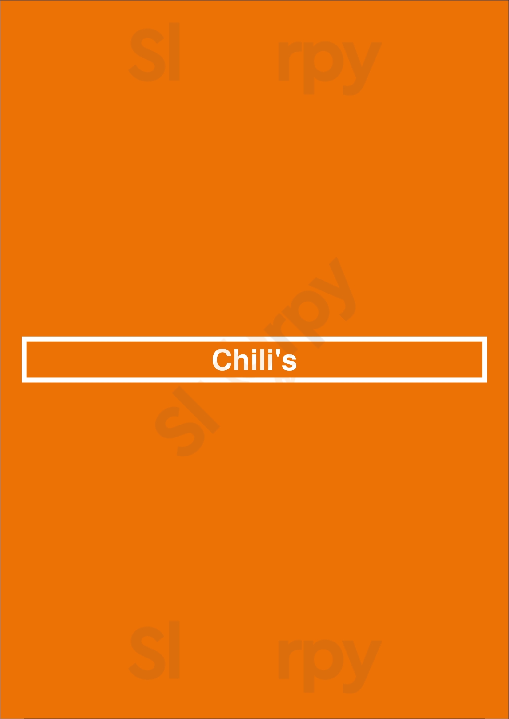 Chili's San Antonio Menu - 1