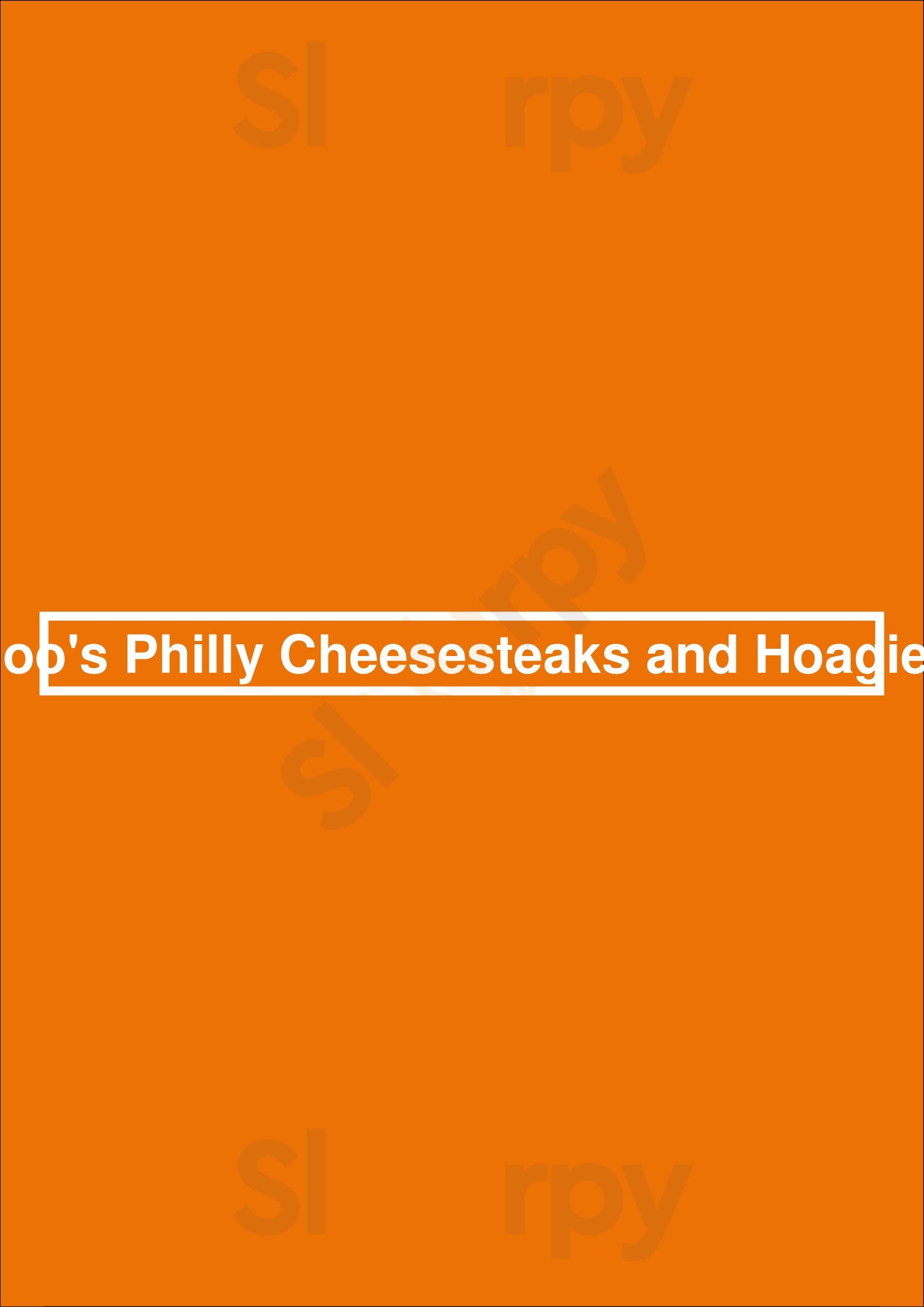 Boo's Philly Cheesesteaks And Hoagies Los Angeles Menu - 1