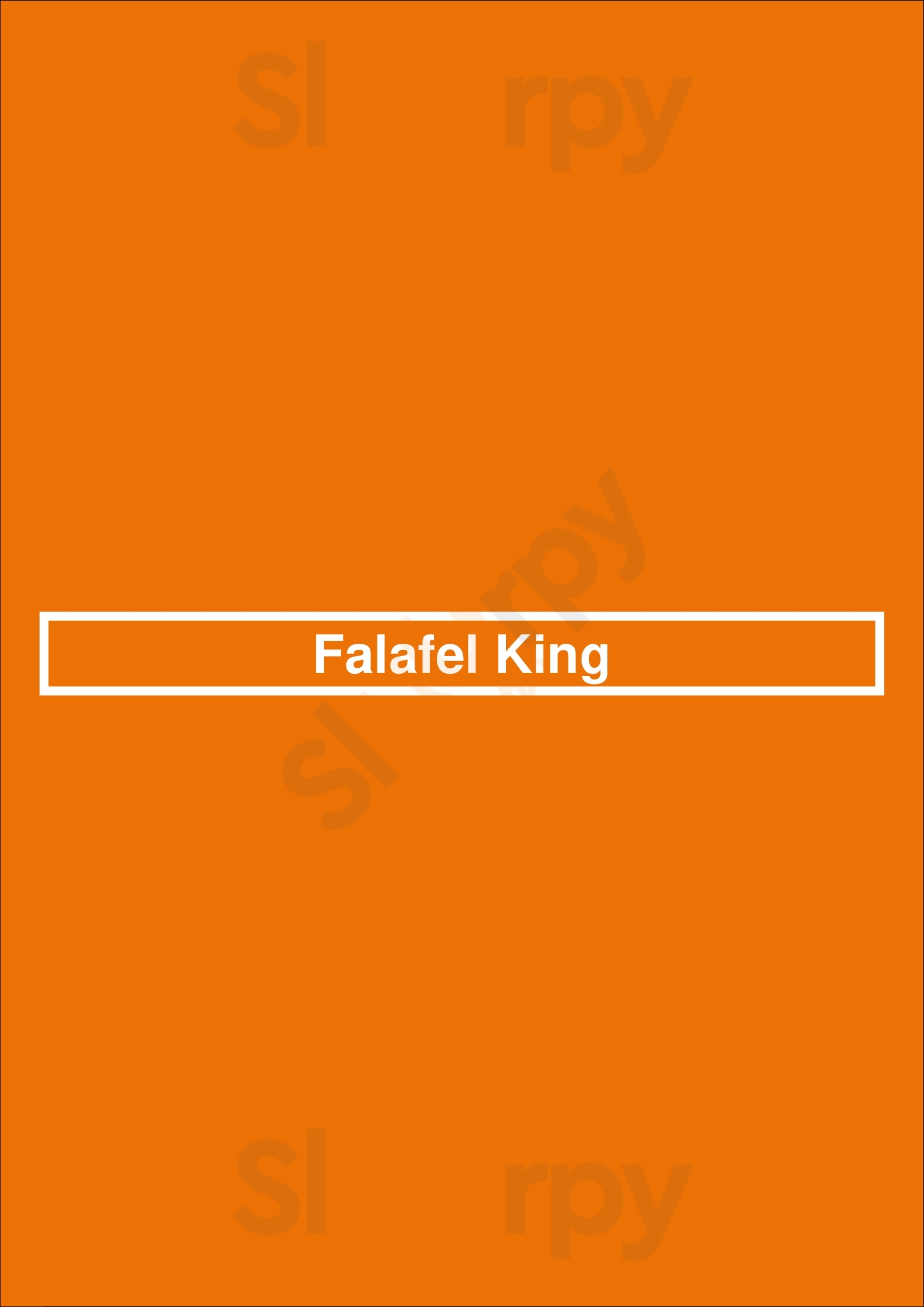 Falafel King Denver Menu - 1