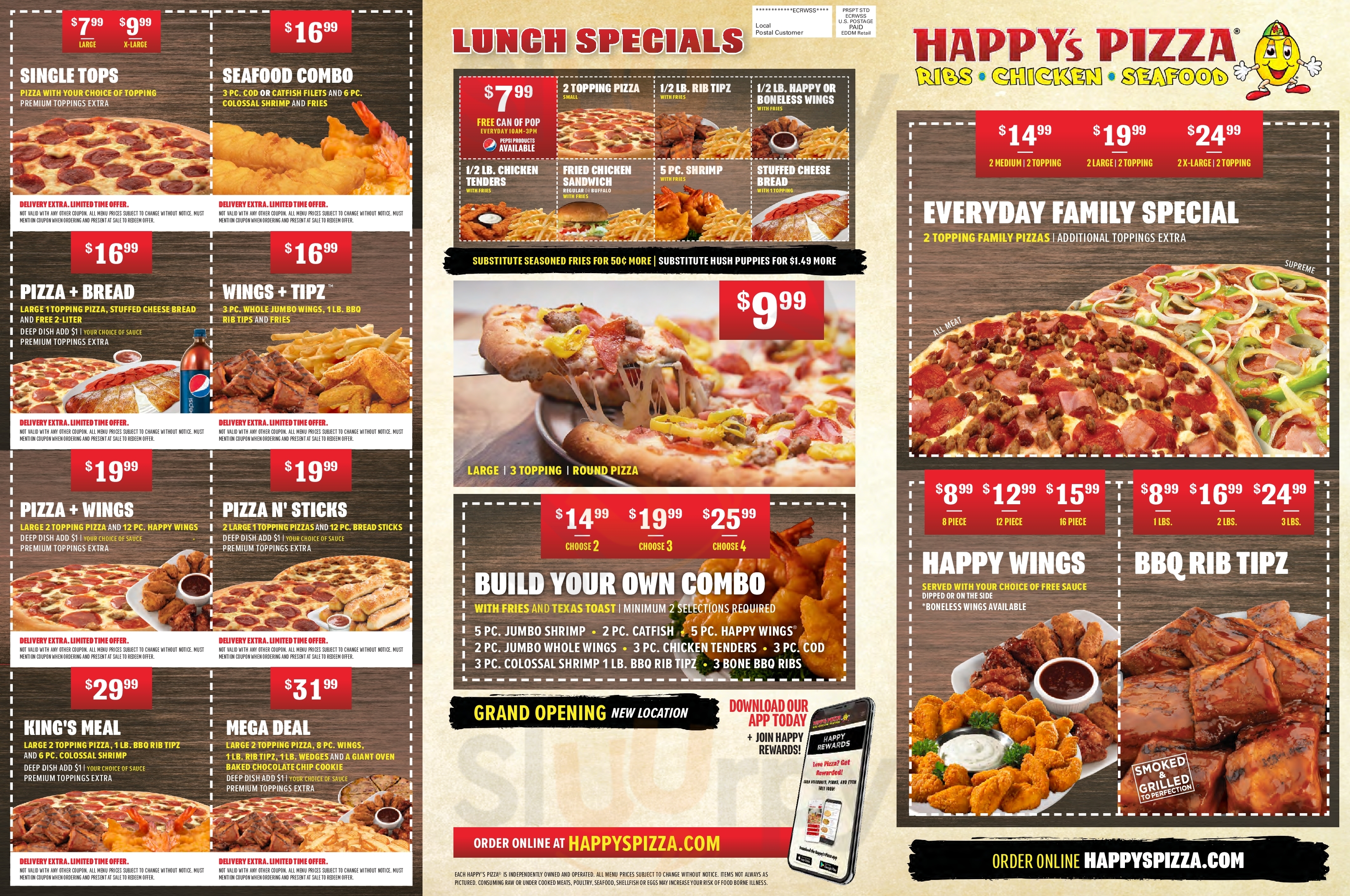 Happy's Pizza Cleveland Menu - 1