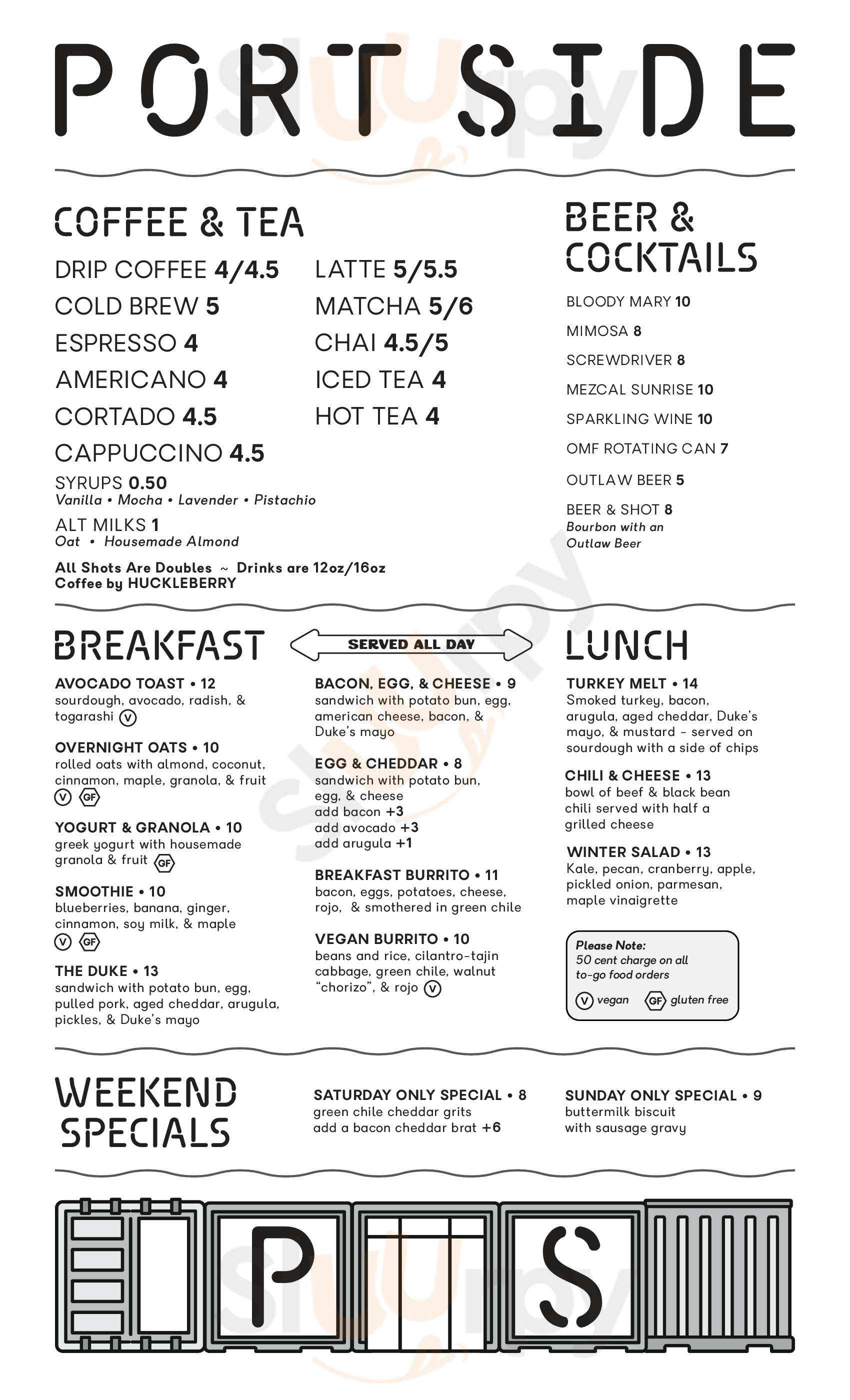 Main Menu - Port Side