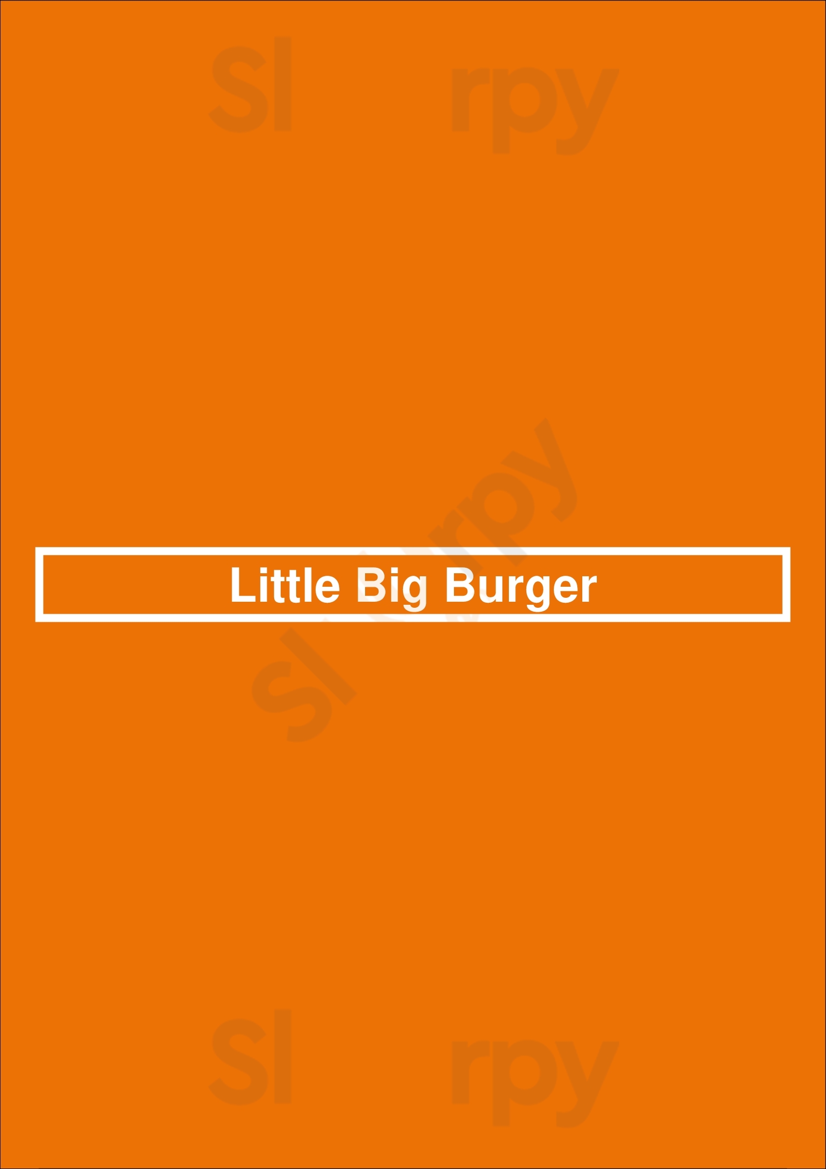 Main Menu - Little Big Burger