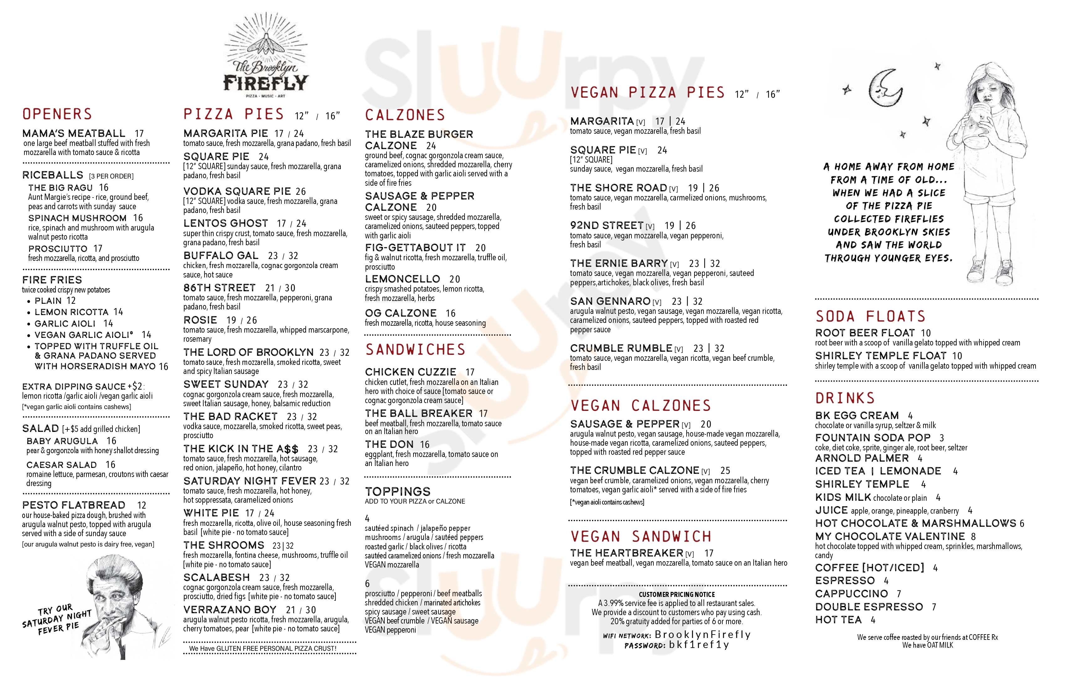Main Menu - The Brooklyn Firefly